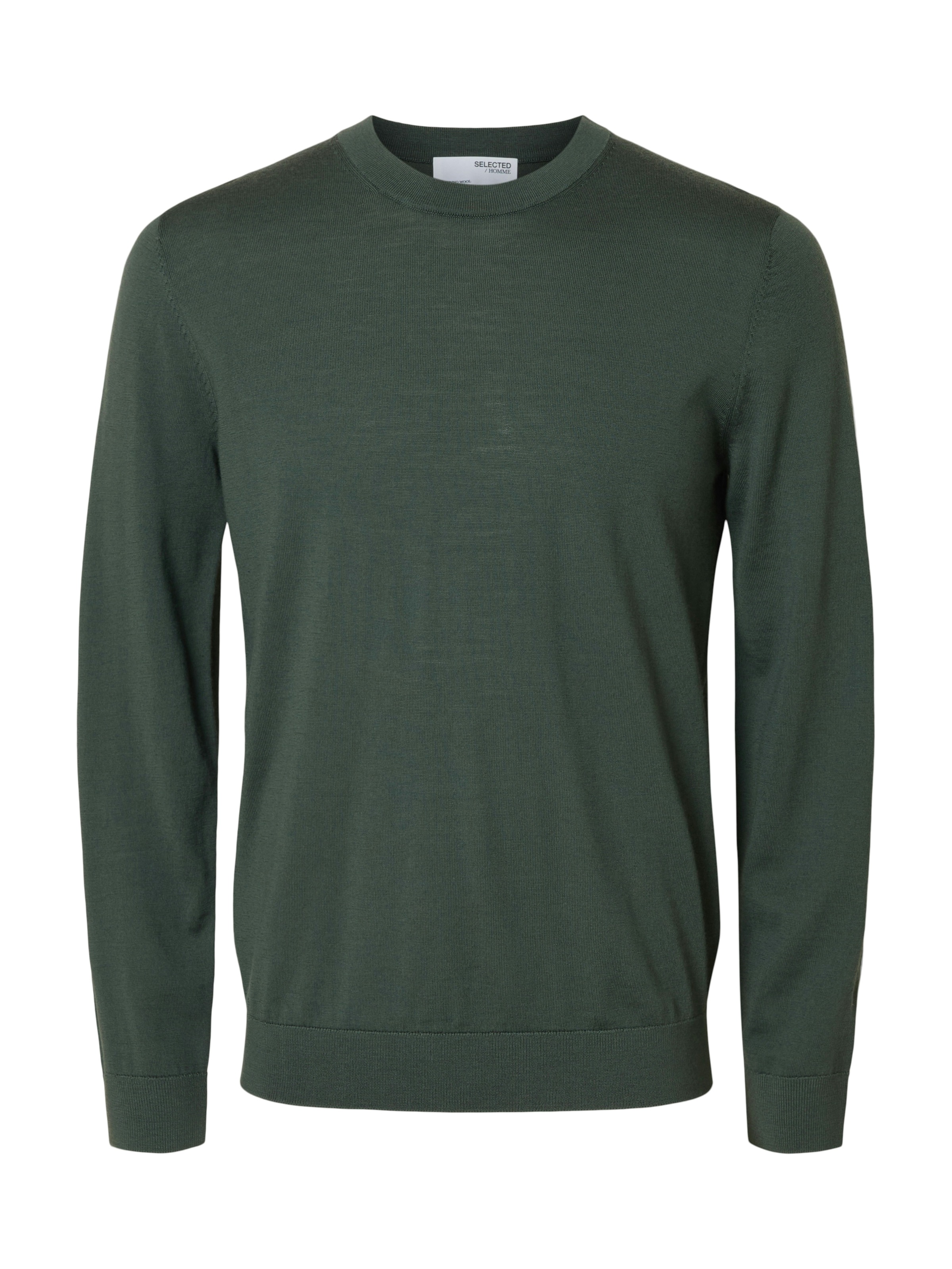 SELECTED Strickpullover »SLHTRAY LS KNIT MERINO CREW NECK NOOS« Wolle, regular fit