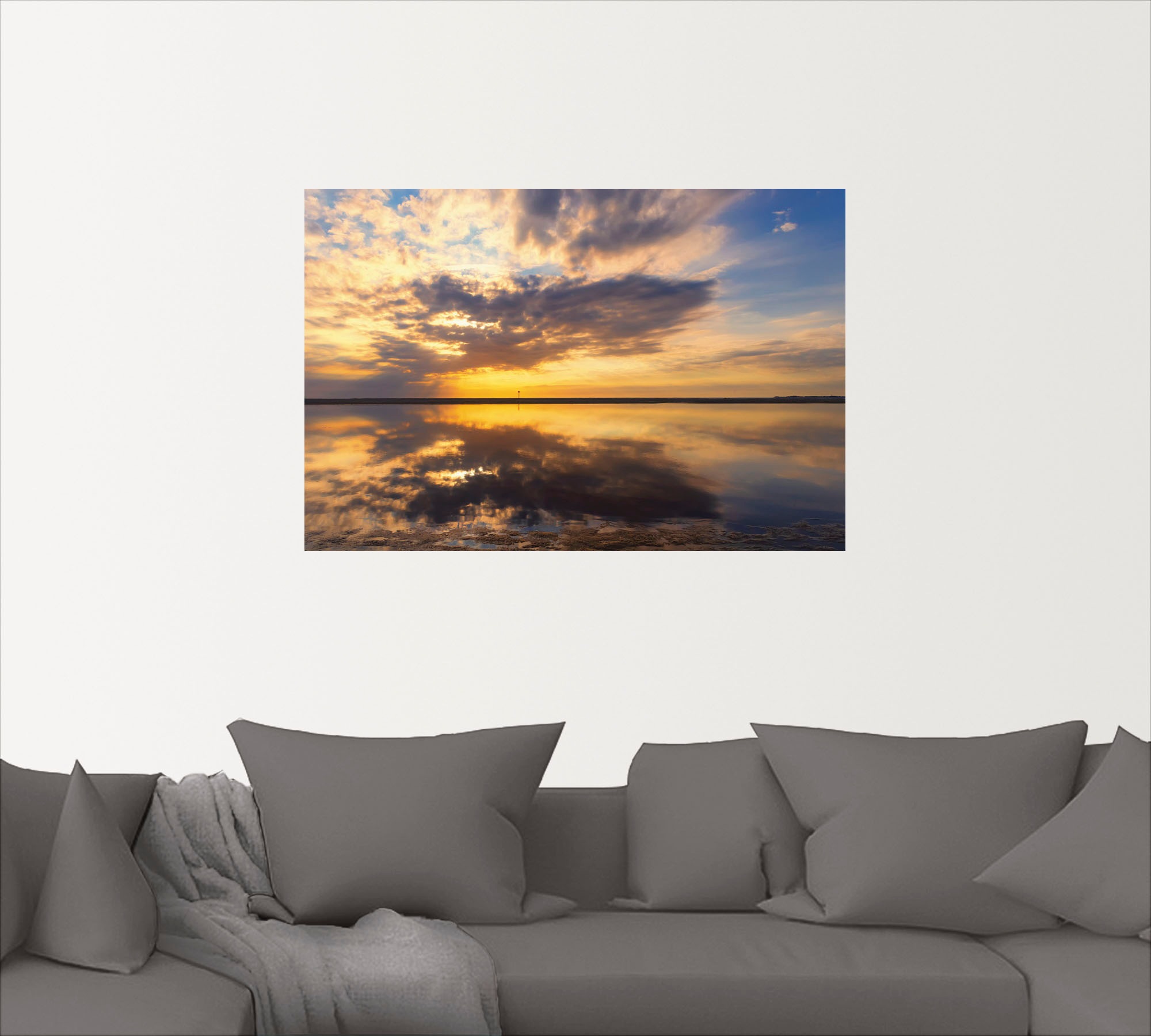 Artland Wandfolie »Abendstimmung«, Bilder vom Sonnenuntergang & -aufgang, (1 St.), selbstklebend