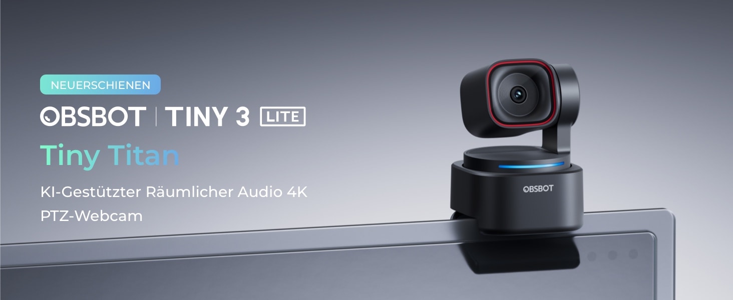 OBSBOT Webcam »TINY 3 Lite« 4K Ultra HD