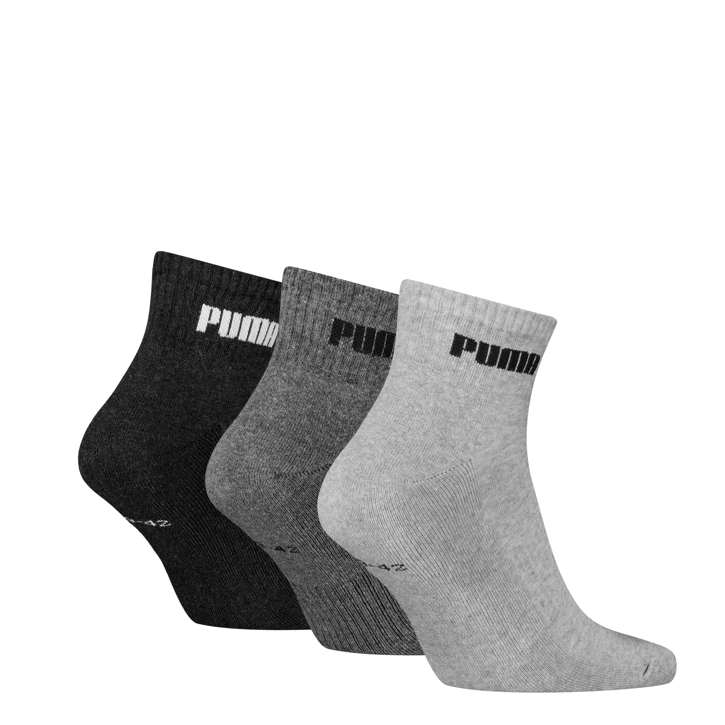 PUMA Kurzsocken »PUMA UNISEX CUSHIONED NEXT QUARTER 3P«, (3 Paar, 3 Paar), mit gepolsterter Sohle