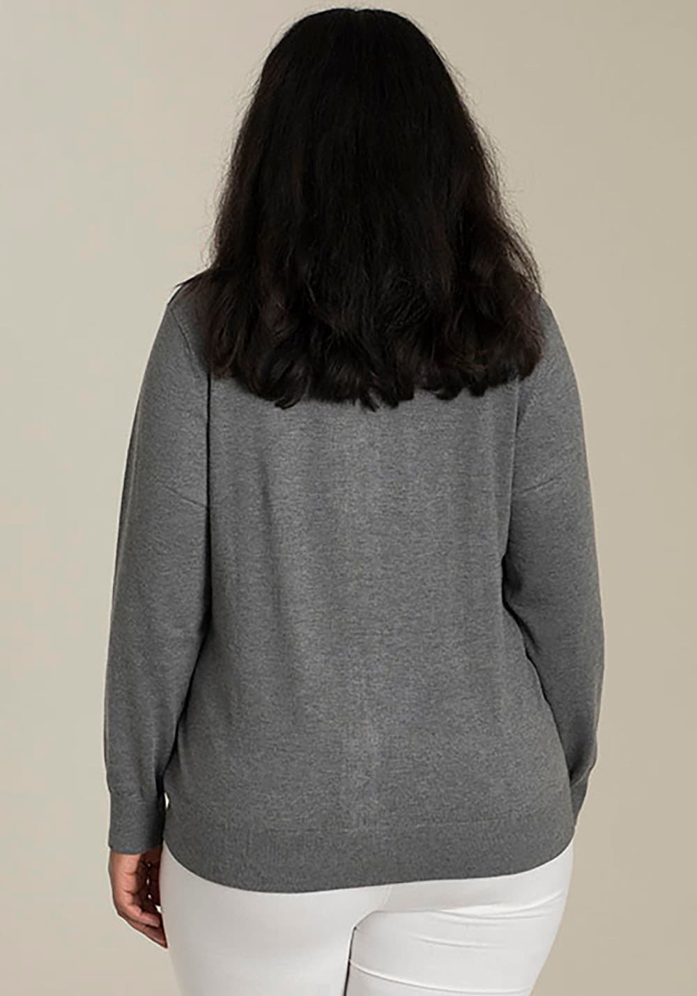 SANDGAARD Strickjacke mit Knopfleiste und in kurzer Form