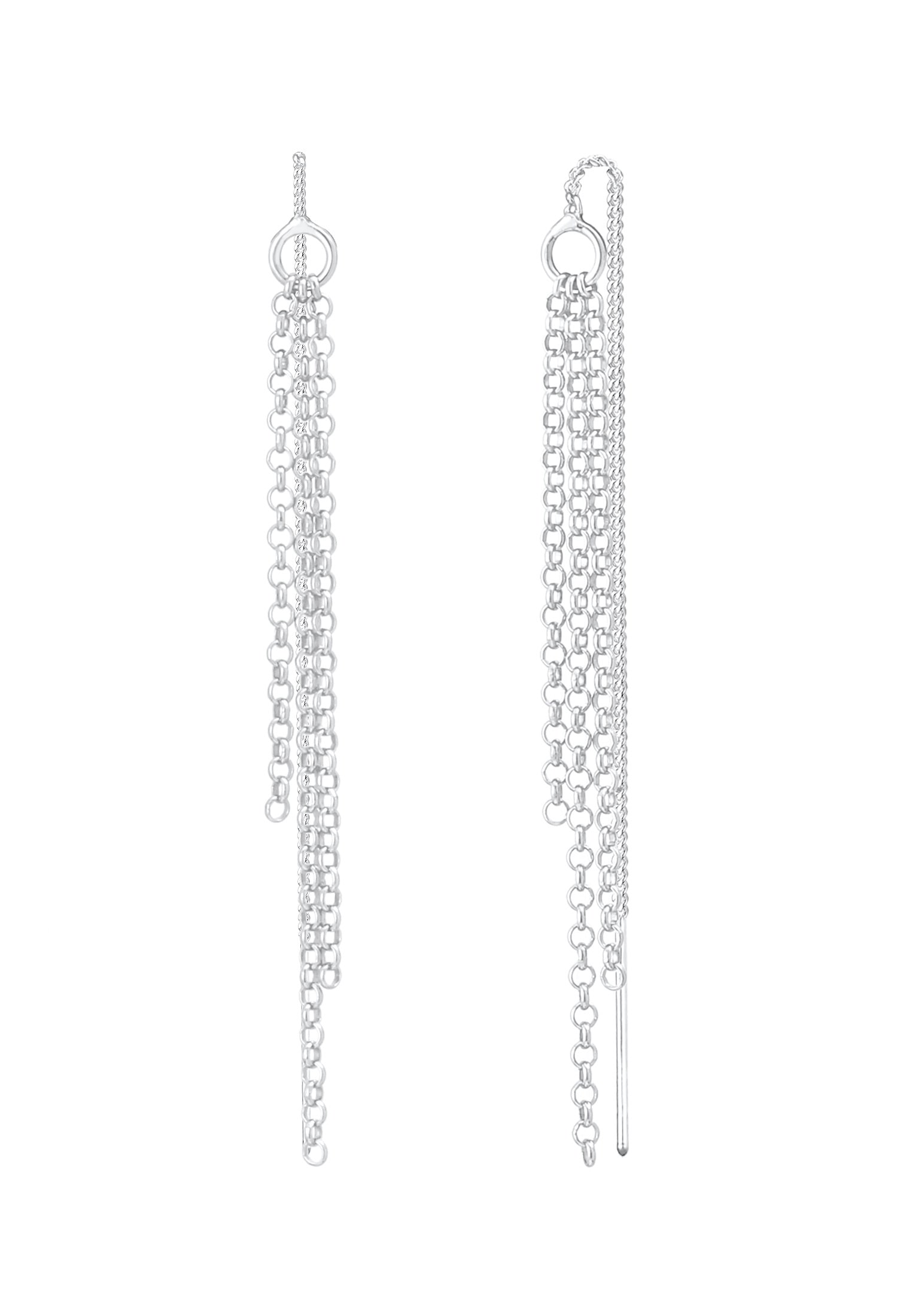 Elli Paar Ohrhänger »Ohrringe Durchzieher Ketten Style Elegant 925 Silber«