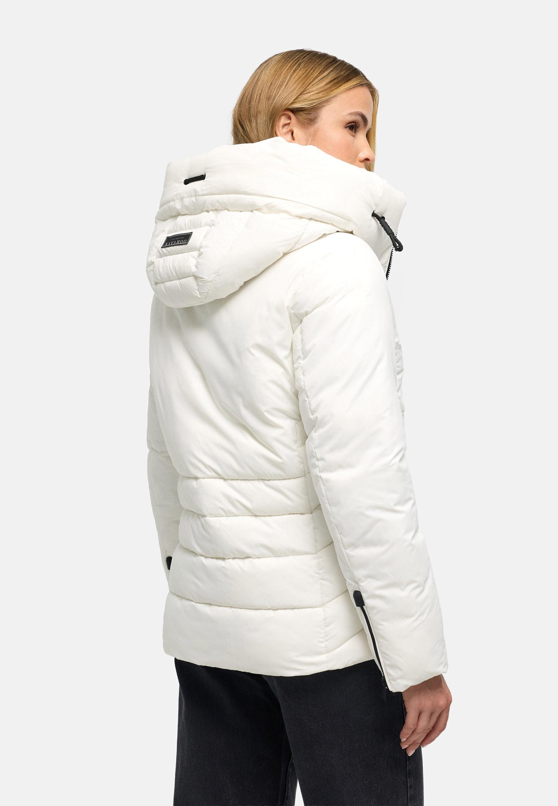 Navahoo Outdoorjacke »Outdoorjacke Waldengel XIV« mit Kapuze Damen Winter Steppjacke mit Kapuze und Kordelzug