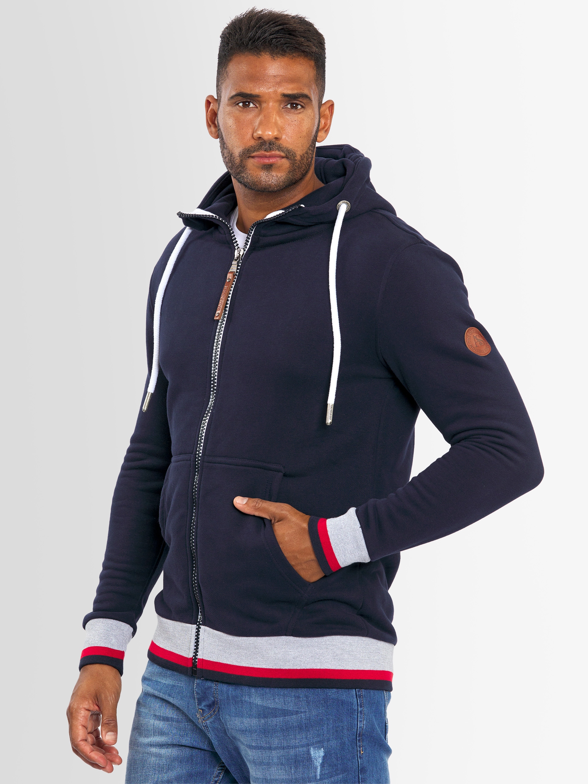 Alessandro Salvarini Sweatjacke »Alessandro Salvarini Herren Hoodie AS310«