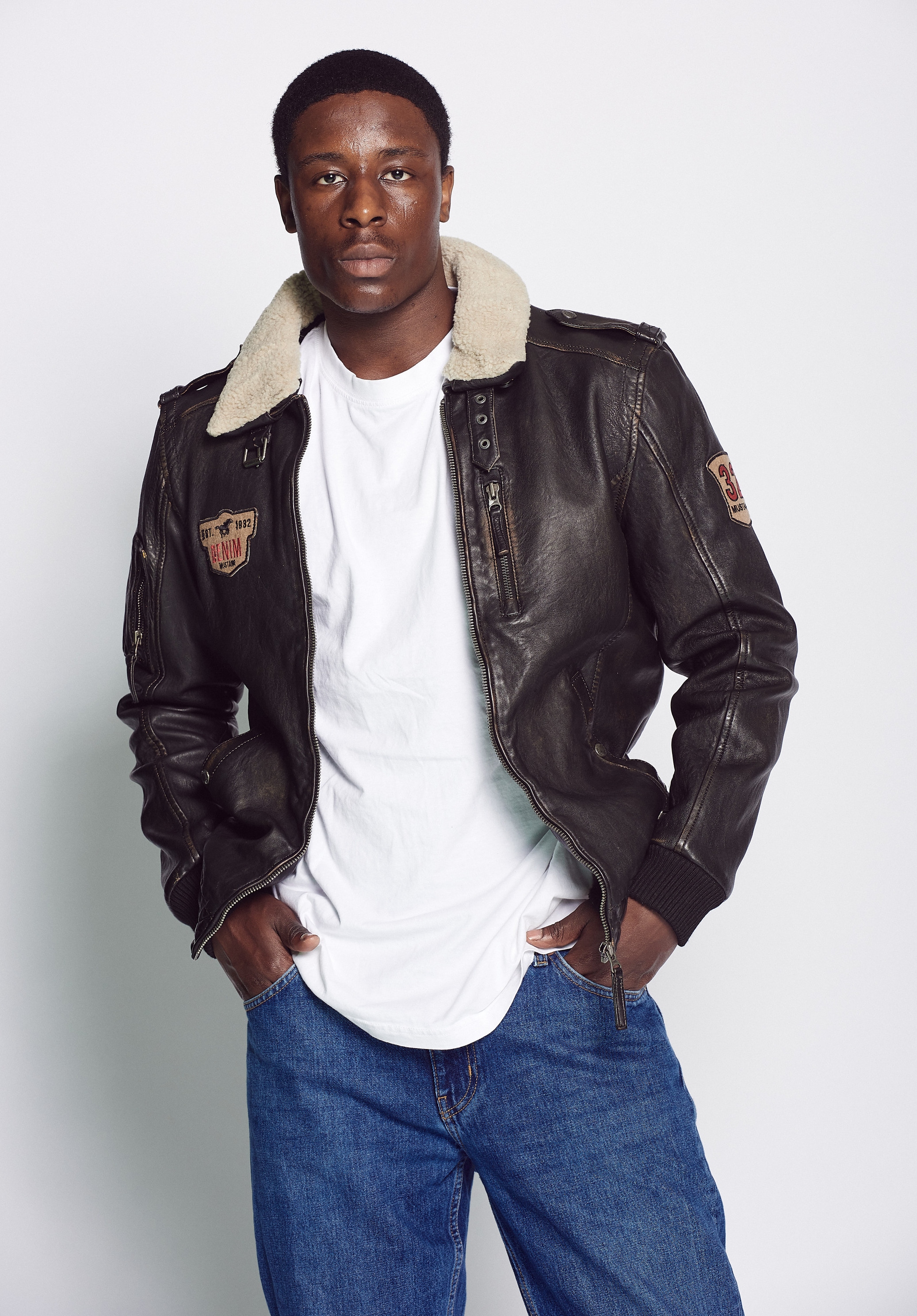 MUSTANG Lederjacke »Lederjacke 31019256«