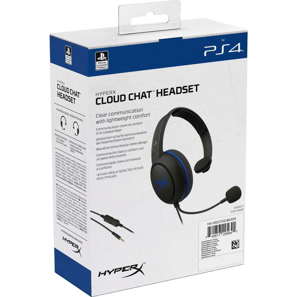 HyperX Gaming-Headset »Cloud Chat (PS4 licensed)«, Noise-Cancelling