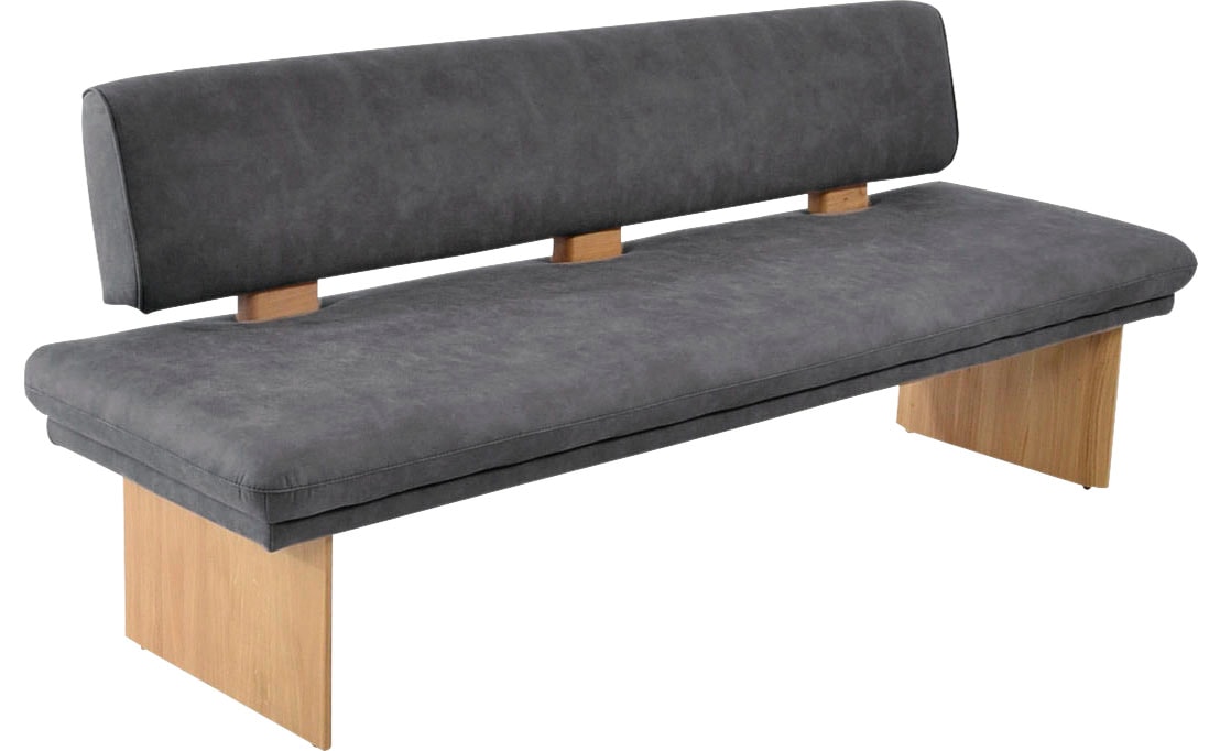 K+W Komfort & Wohnen Essbank »Longbeach Polsterbank« 1 Stk. tlg. Spitzkissenoptik im Sitz, wahlweise in der Breite 204cm oder 224cm