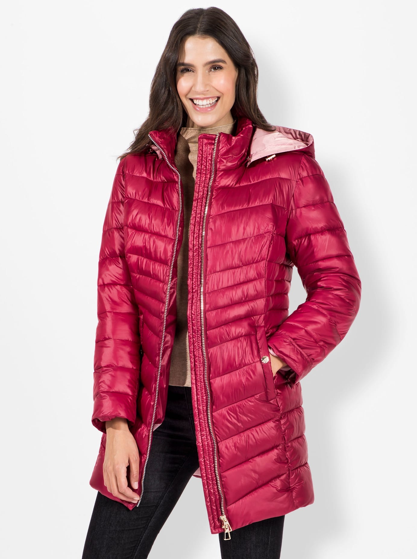 Inspirationen Steppjacke, mit Kapuze