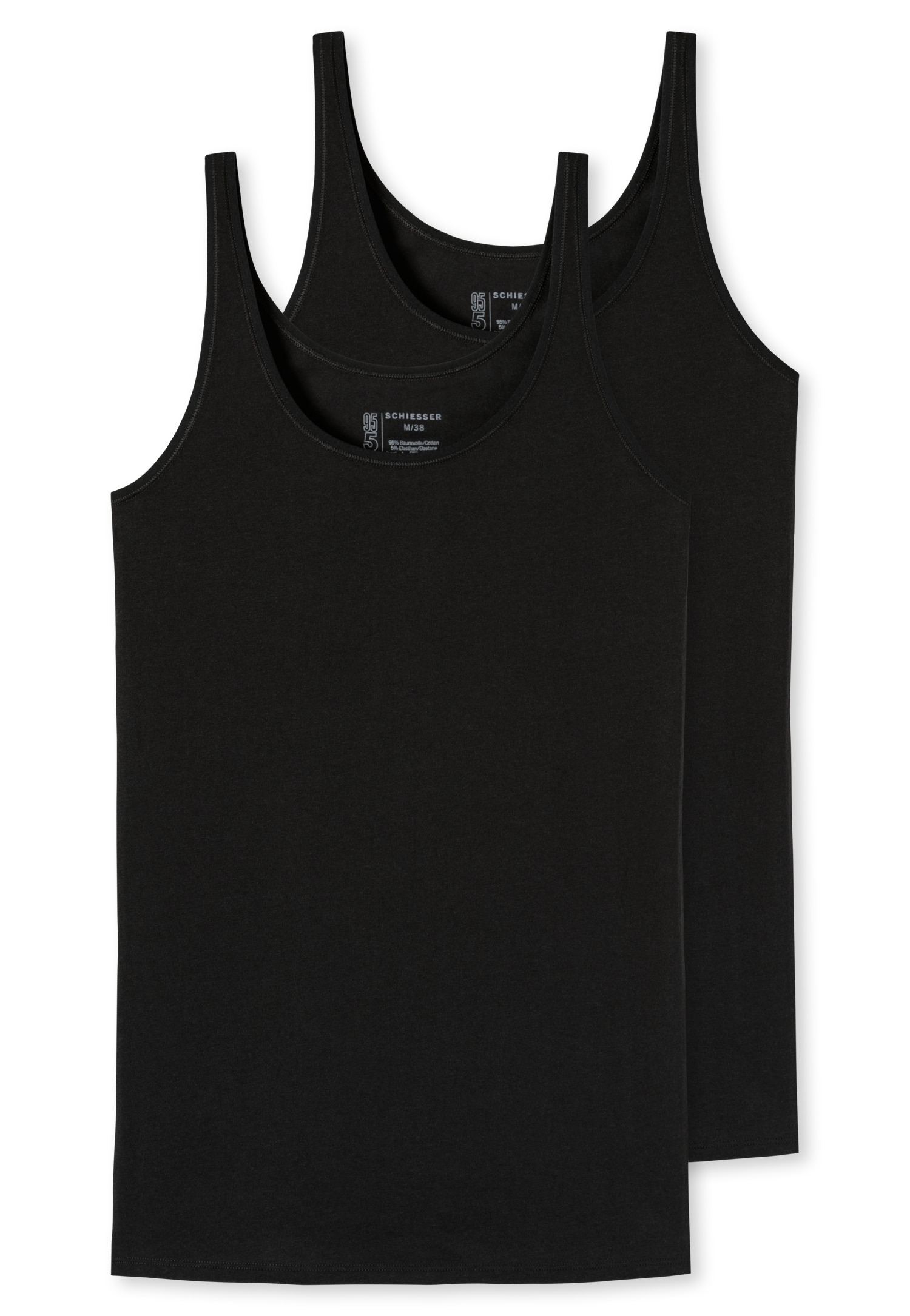 Schiesser Trägertop »95/5« Single-Jersey Qualität, Rundhalsausschnitt, Cotton-Mix