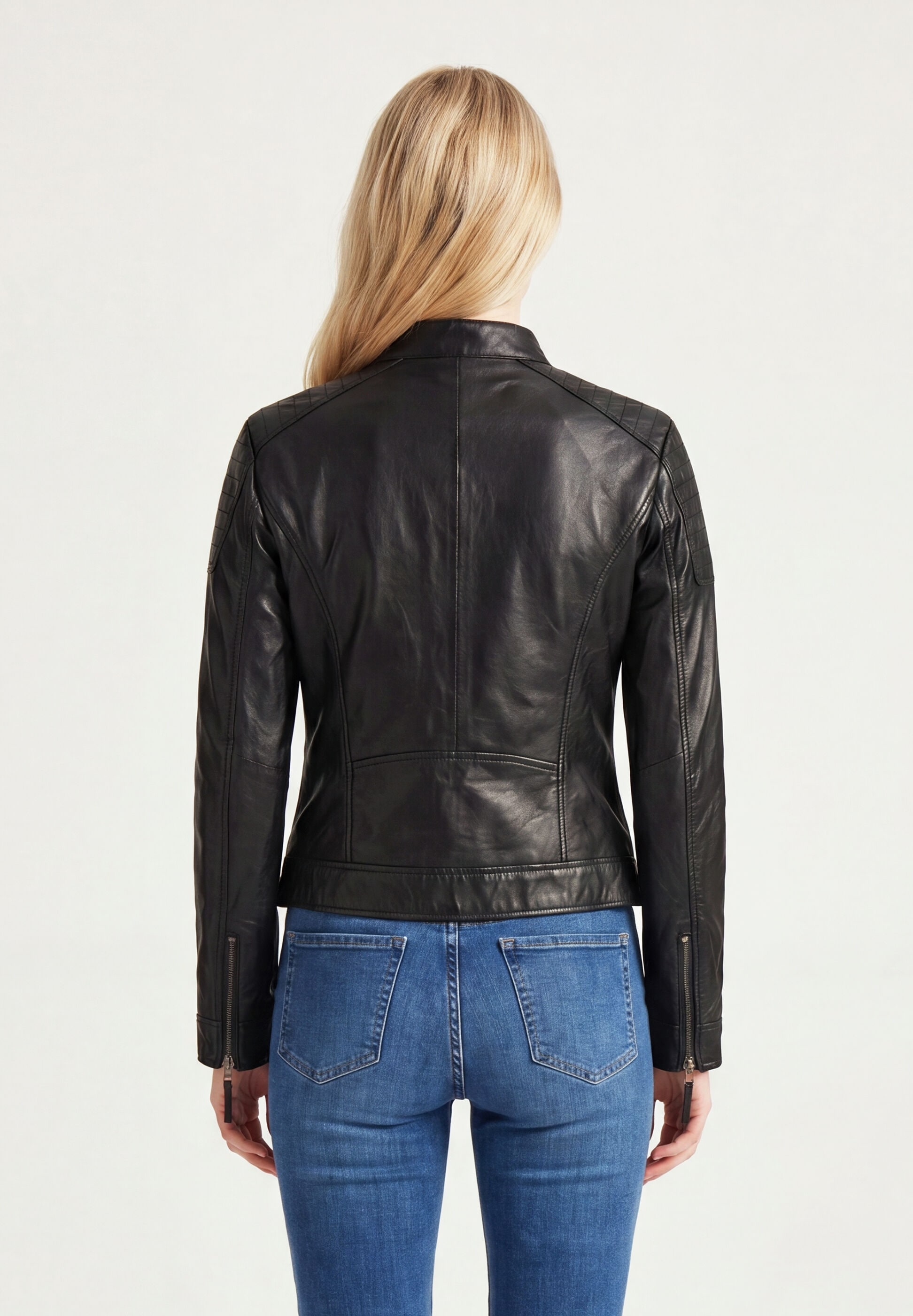 Apple of Eden Lederjacke »Apple of Eden Lederjacke« ohne Kapuze taillierte Schnittform
