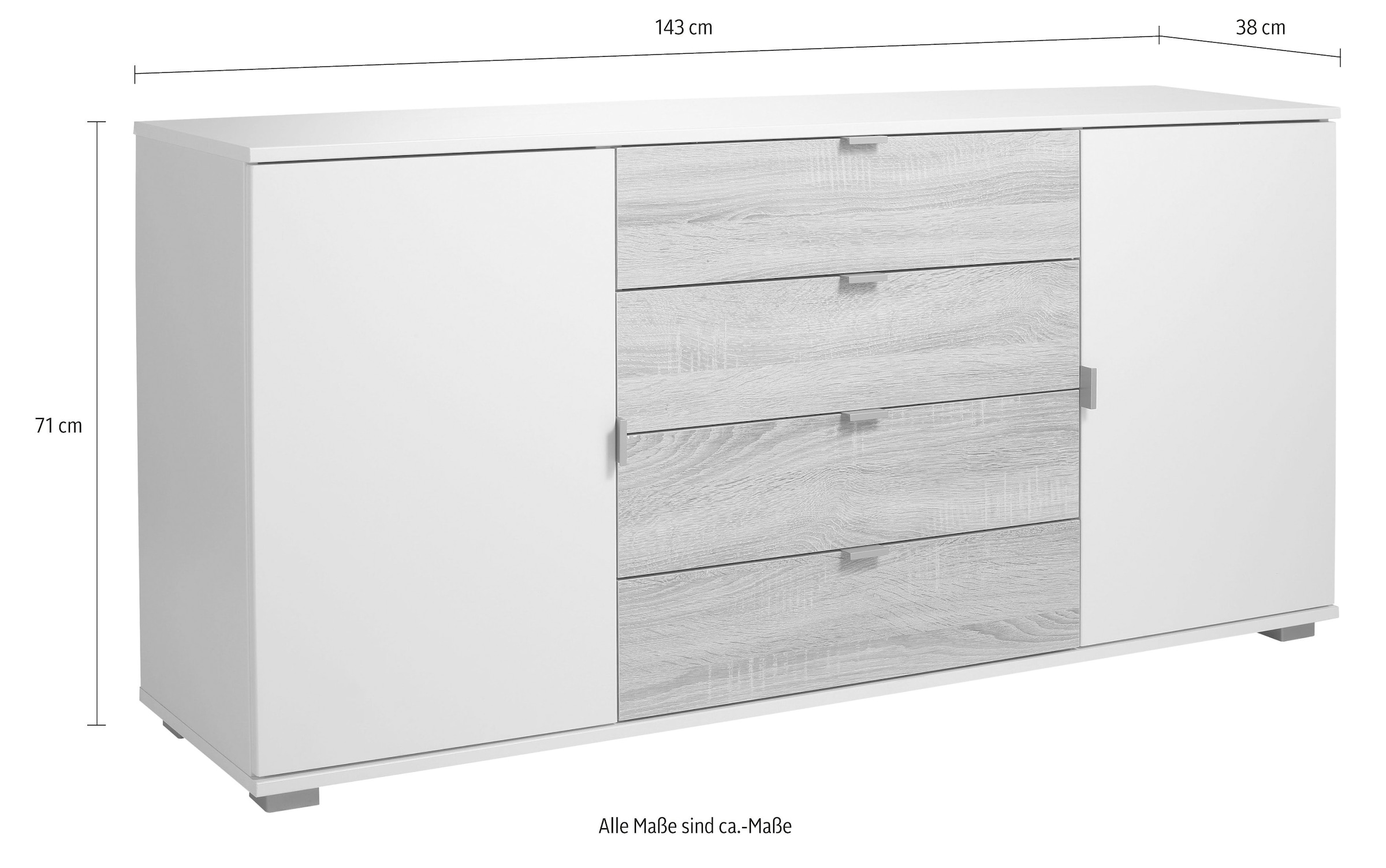 priess Sideboard, Breite 143 cm