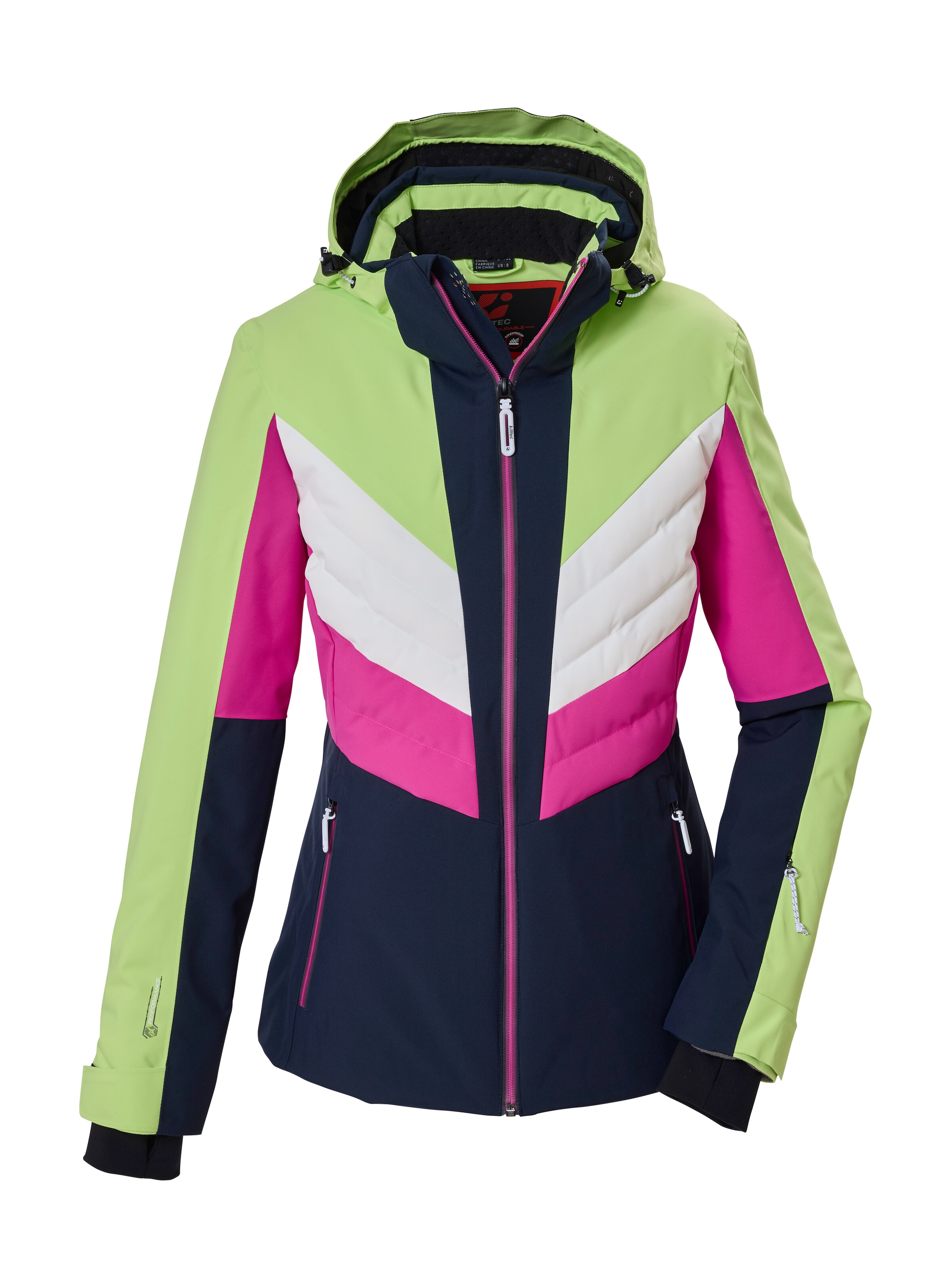Killtec Skijacke »KSW 107 WMN SKI JCKT« Wasserdichte, atmungsaktive Skijacke mit abnehmbarer Kapuze