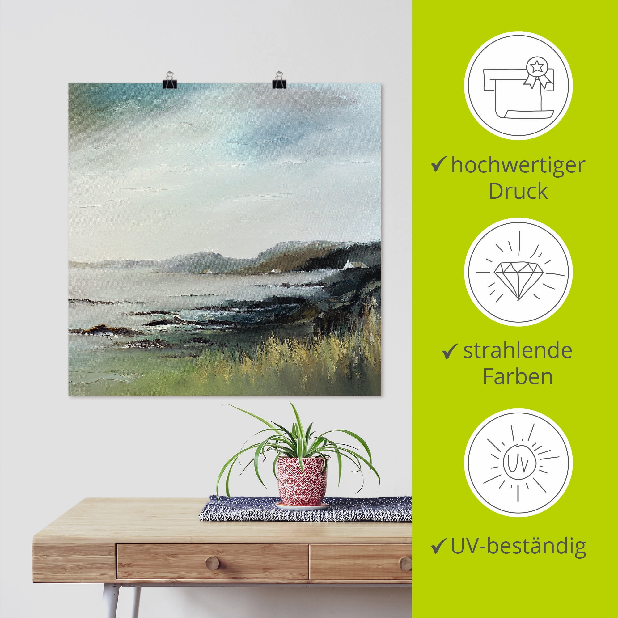 Artland Wandbild »See« Küste 1 Stk. tlg. als Leinwandbild, Poster in verschied. Größen