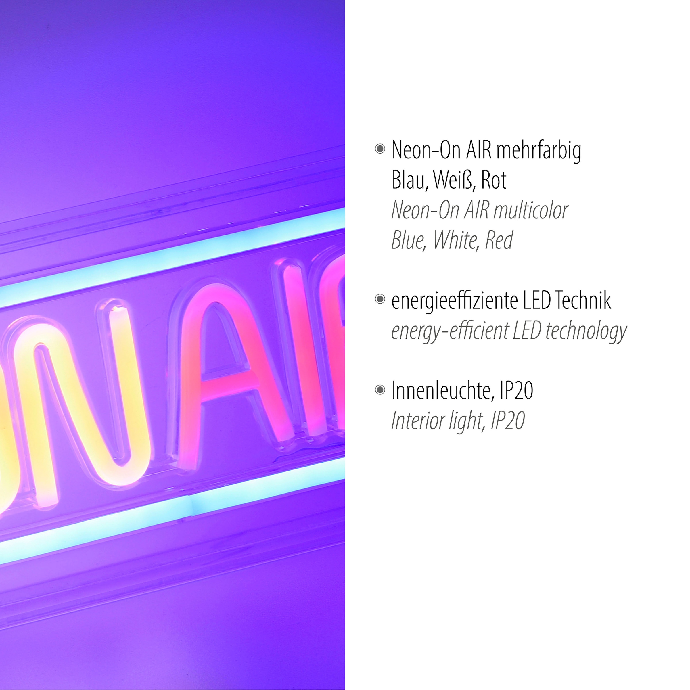 Leuchten Direkt LED Wandleuchte »NEON-ONAIR«, 1 flammig-flammig online  kaufen | mit 3 Jahren XXL Garantie