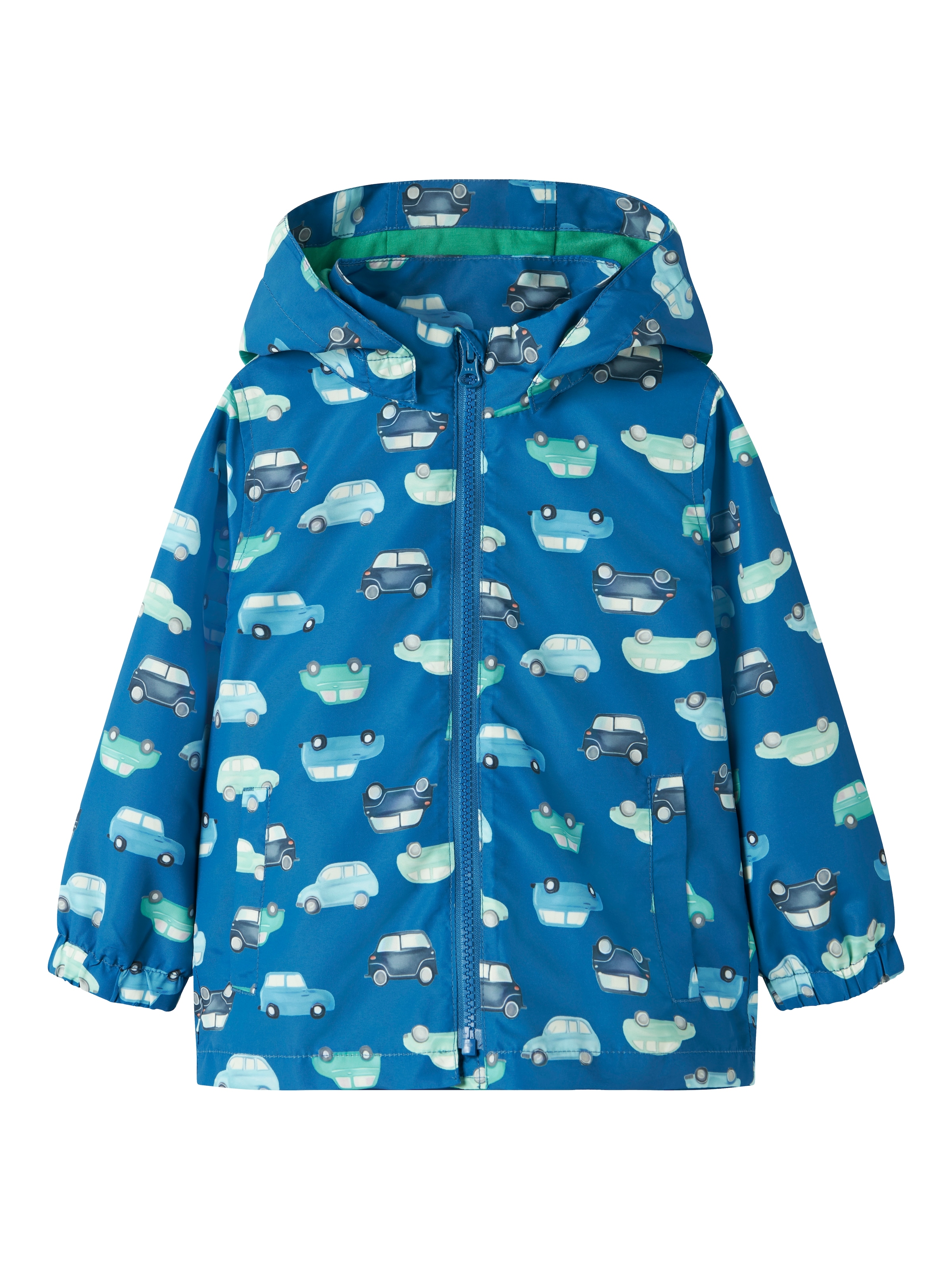 Name It Outdoorjacke »NMMMAX JACKET LI AOP NOOS« mit Kapuze reflektierende Details, wasserabweisend