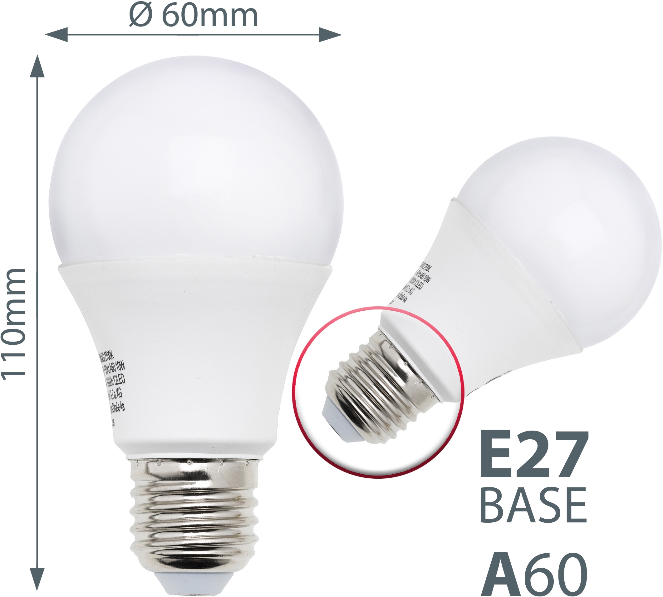 B.K.Licht LED-Leuchtmittel, E27, 5 St., Warmweiß, LED Lampe Glüh-Birne SET 9W 806 Lumen warmweiß 3.000K Energiesparlampe