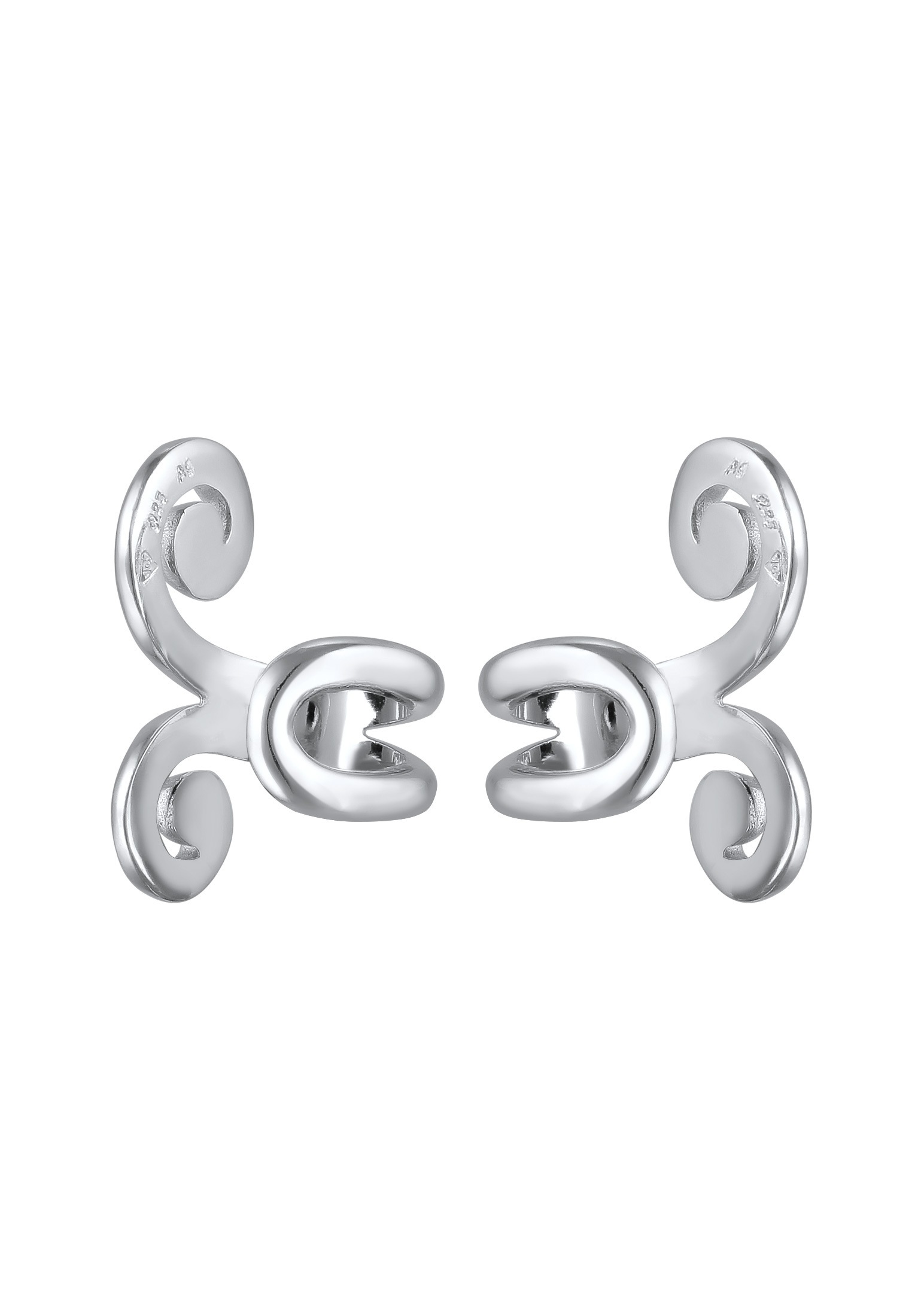 Elli Paar Ohrklemmen »Ohrringe Earcuff Spirale 925 Sterling Silber«