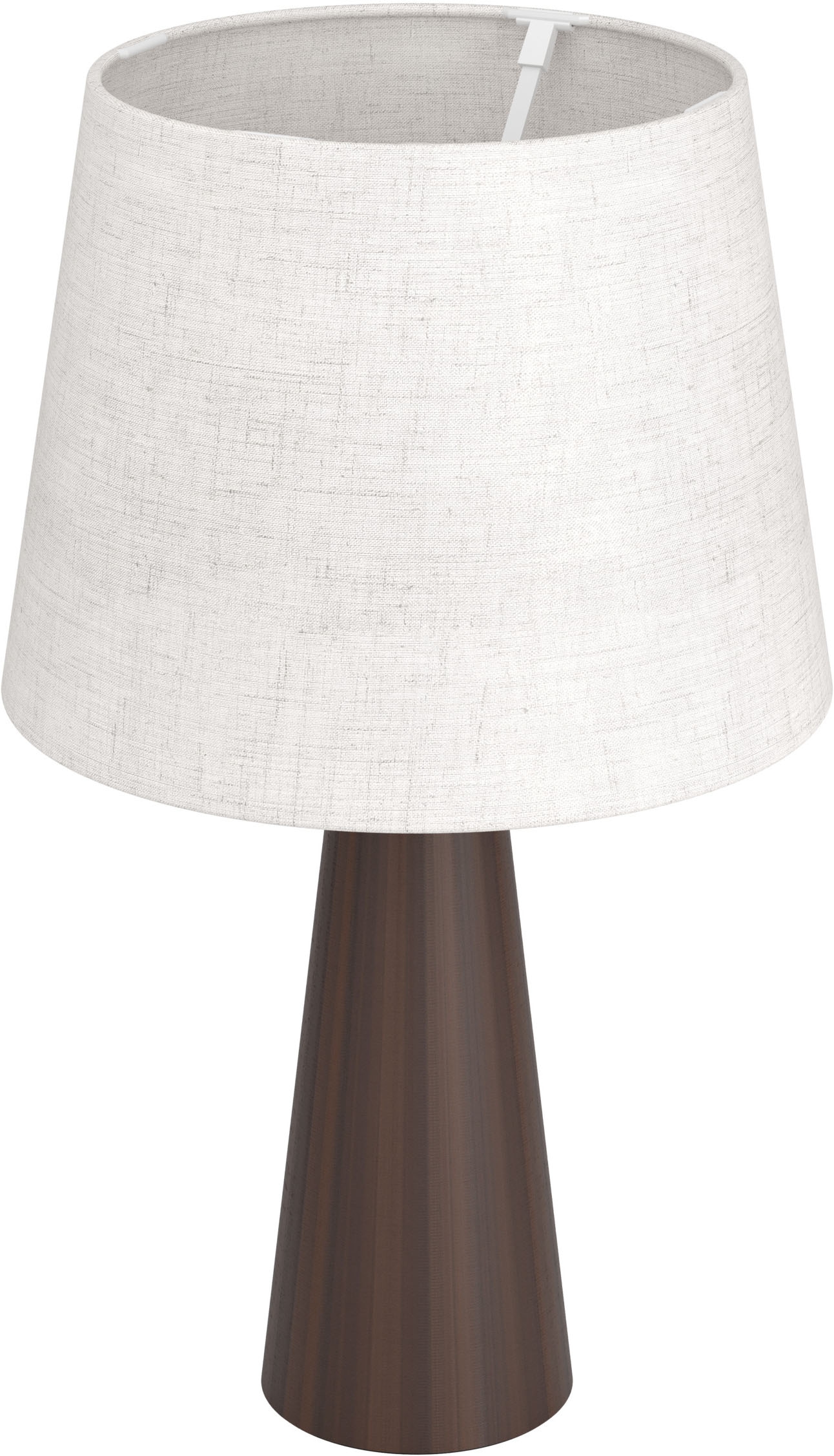 EGLO LED Tischleuchte »PATEMSICO« E27 1 Stk. Tischlampe, Lampe, Wohnzimmer, braun Textil natur  H:41 Ø 25 cm