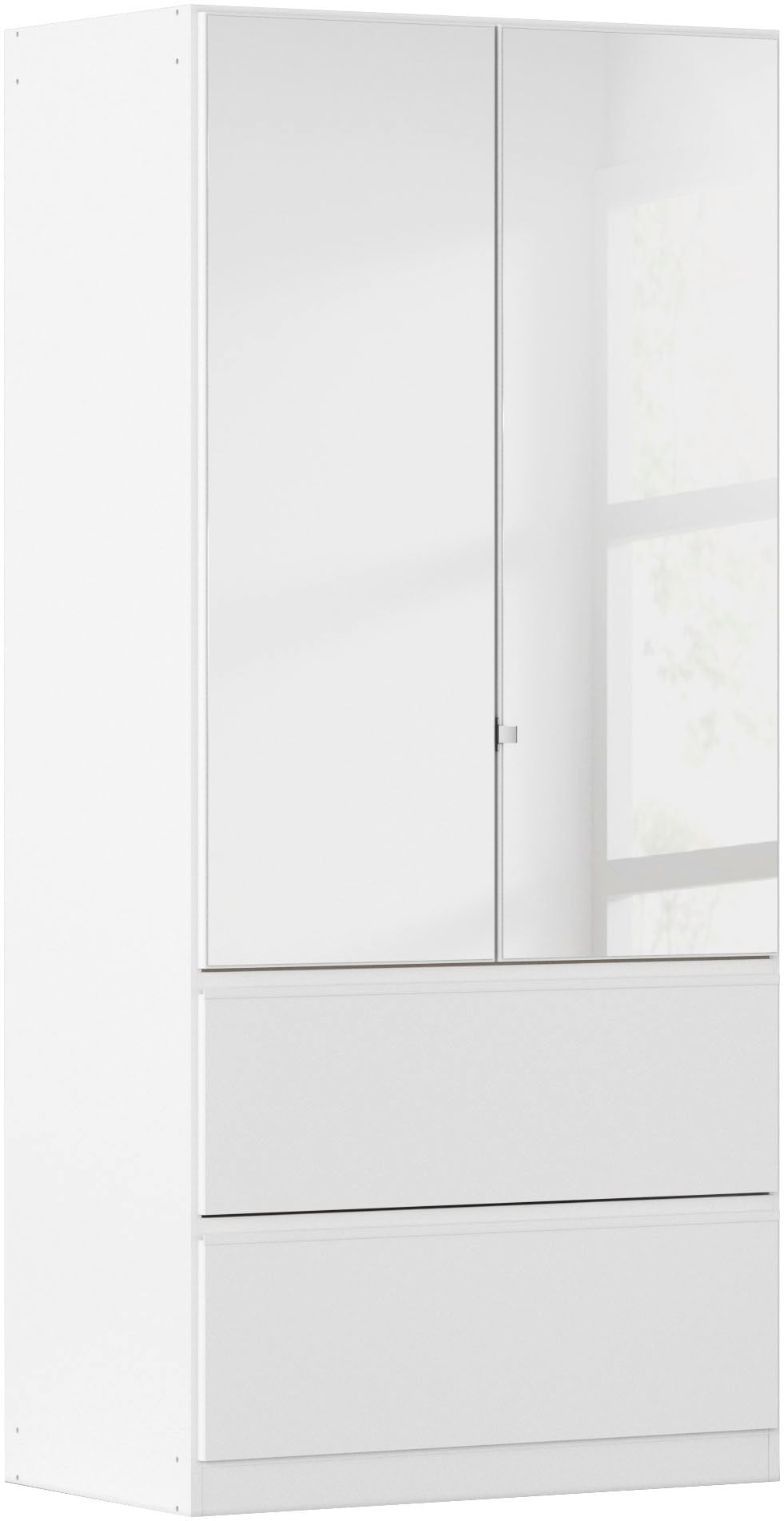rauch Drehtürenschrank "Kleiderschrank Schrank Garderobe COSTA in den Breiten 91/136/181 cm" in 3 Ausstattungen BASIC/CLASSIC/PREMIUM, mit Spiegel, grifflose Front und Push-to-Open Funktion MADE IN GERMANY