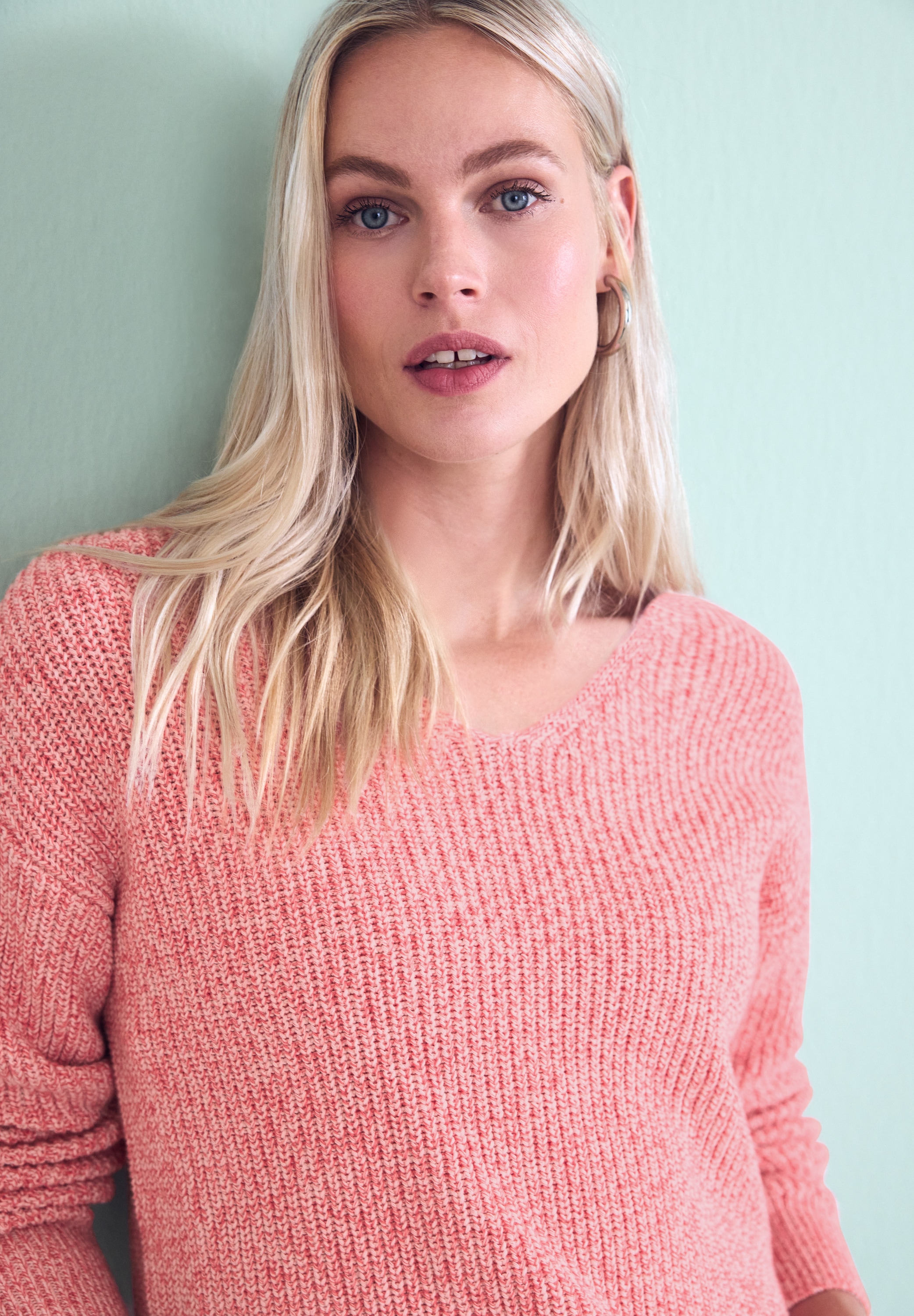 STREET ONE Strickpullover mit V-Ausschnitt