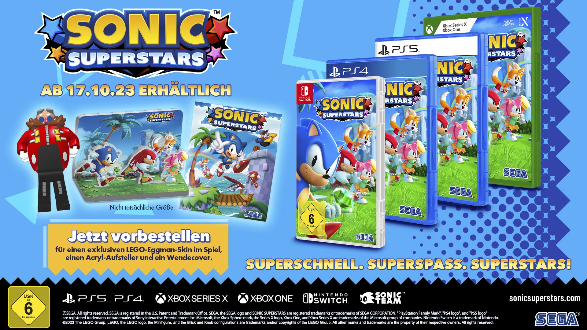 Atlus Spielesoftware Xbox XXL ➥ 3 »Sonic Garantie Superstars«, Jahre One UNIVERSAL |