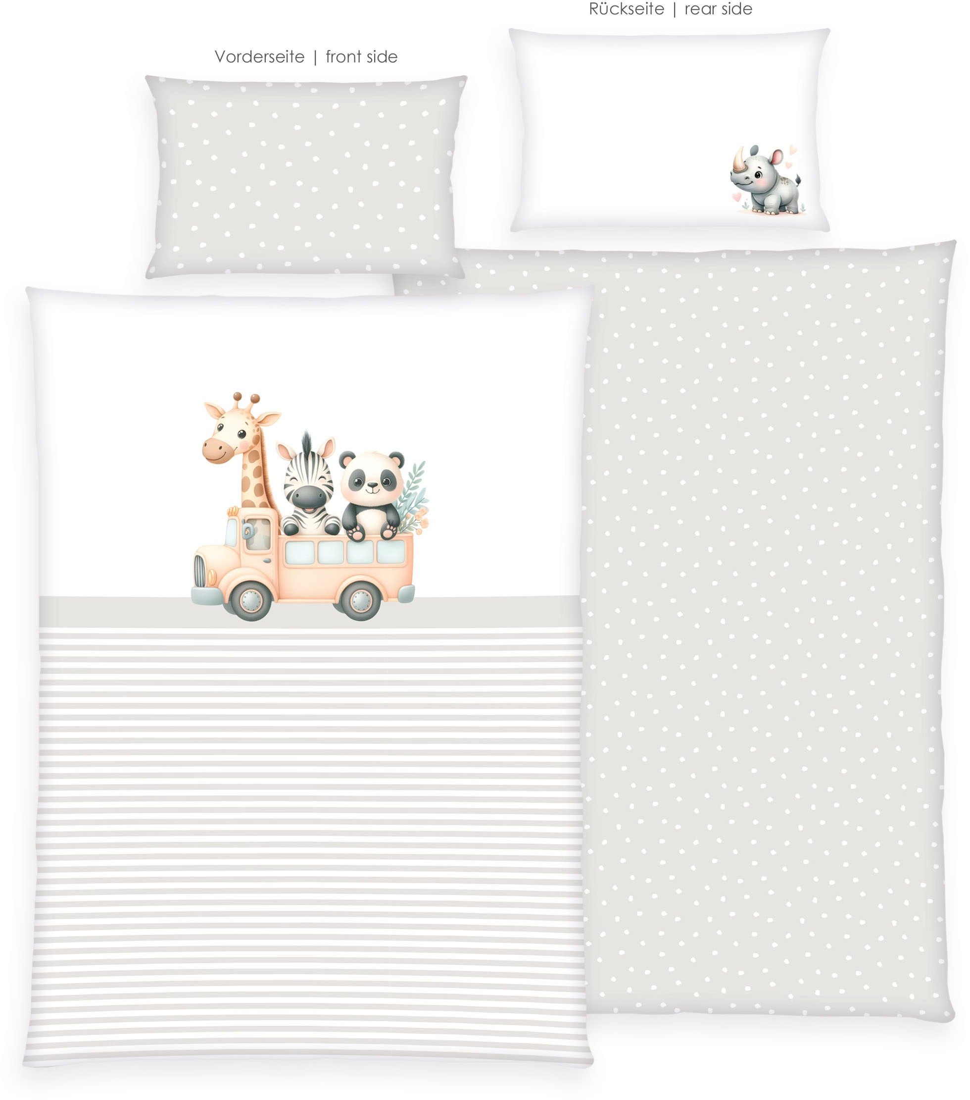 Baby Best Babybettwäsche »babybest Adventure Buddies« 2 Stk. tlg.