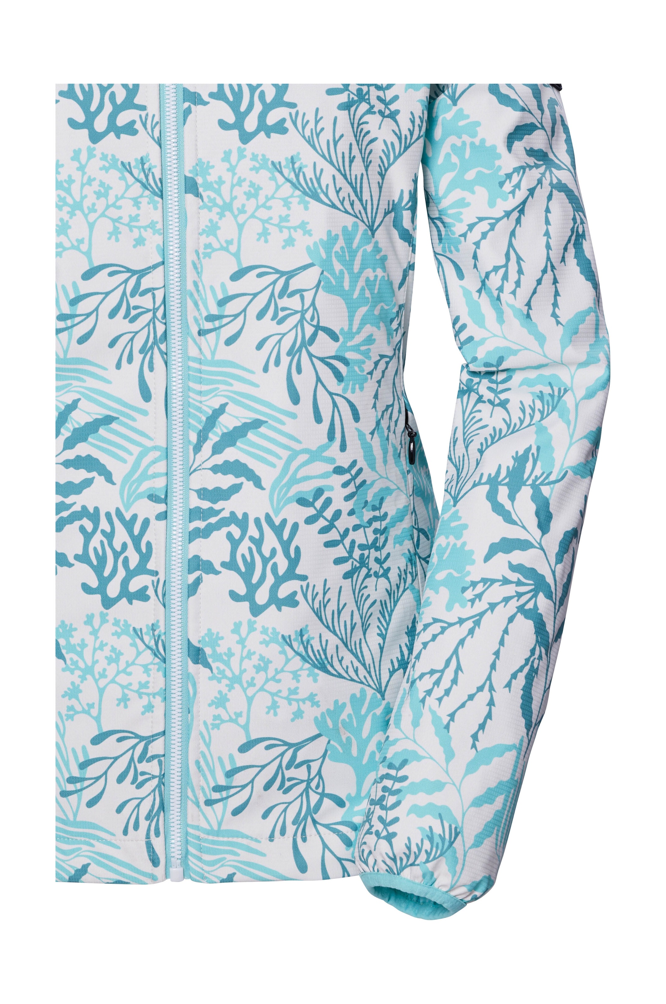 Killtec Softshelljacke »KOS 56 WMN SFTSHLL JCKT« Wasserabweisende, winddichte Softshelljacke mit floralem Print