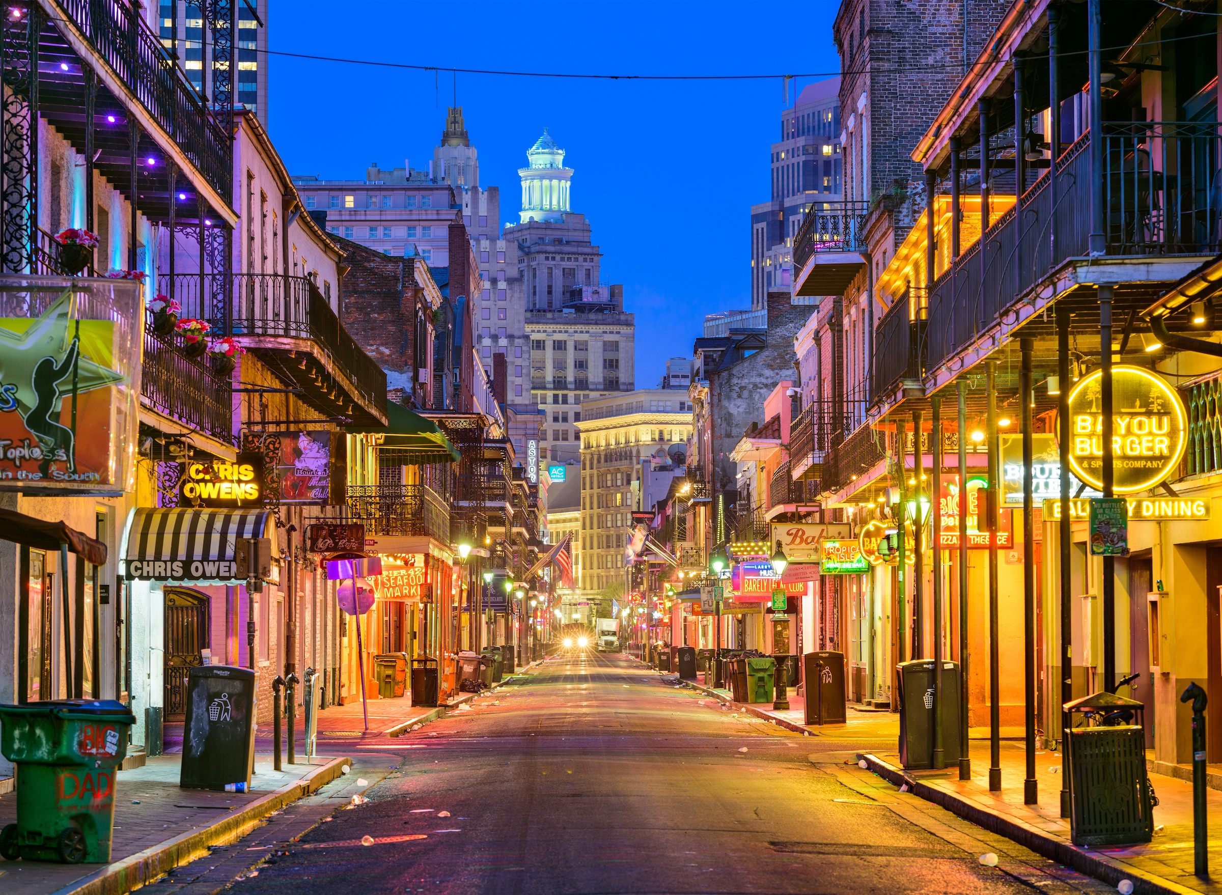 Papermoon Fototapete "Bourbon Street New Orleans" glatt