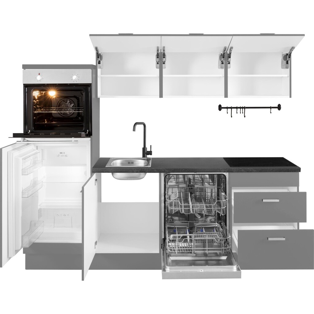 OPTIFIT Küchenzeile »Parma«, mit E-Geräten, Breite 240 cm