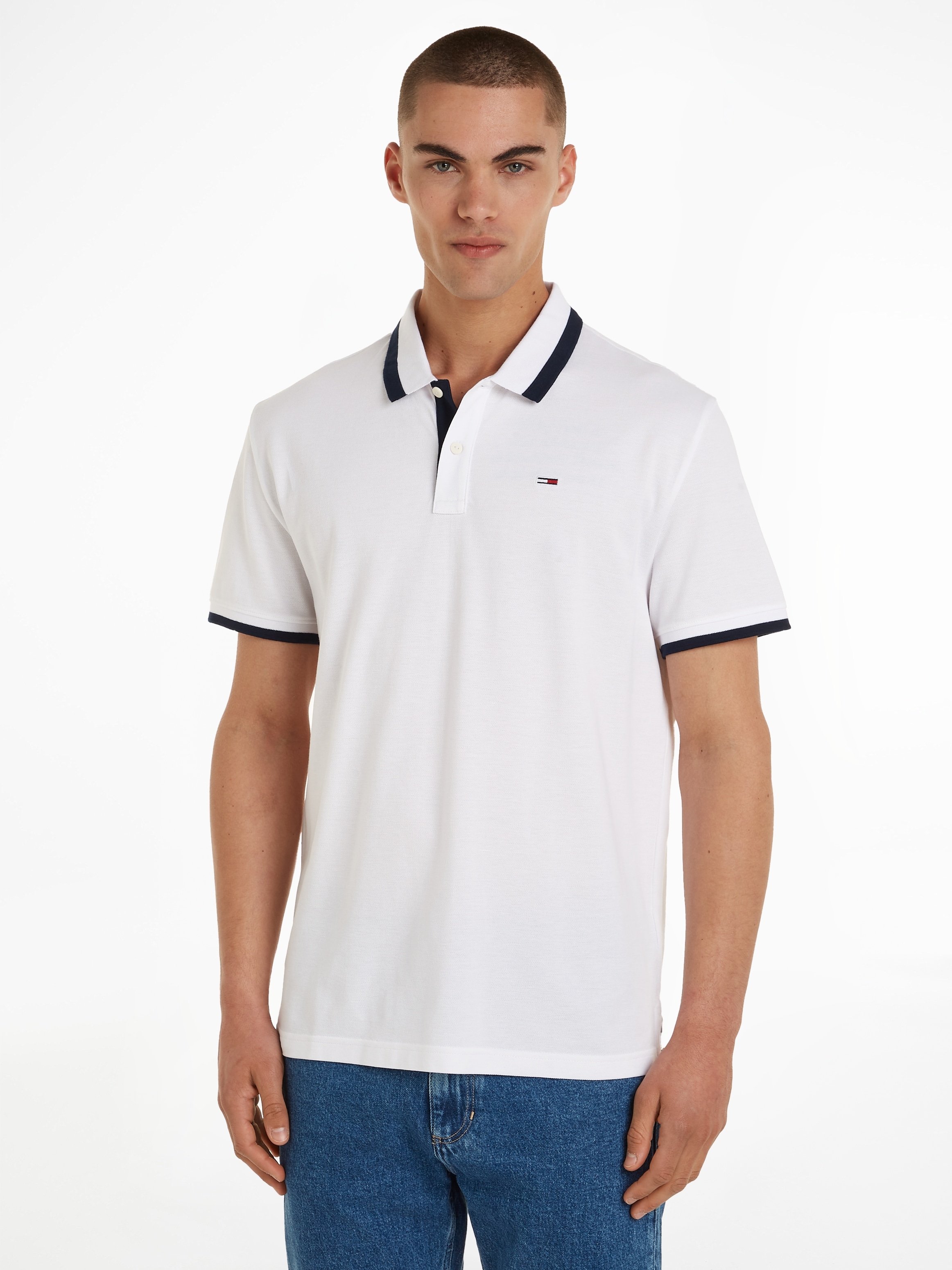 Poloshirt »TJM REG SOLID TIPPED POLO«, mit Polokragen