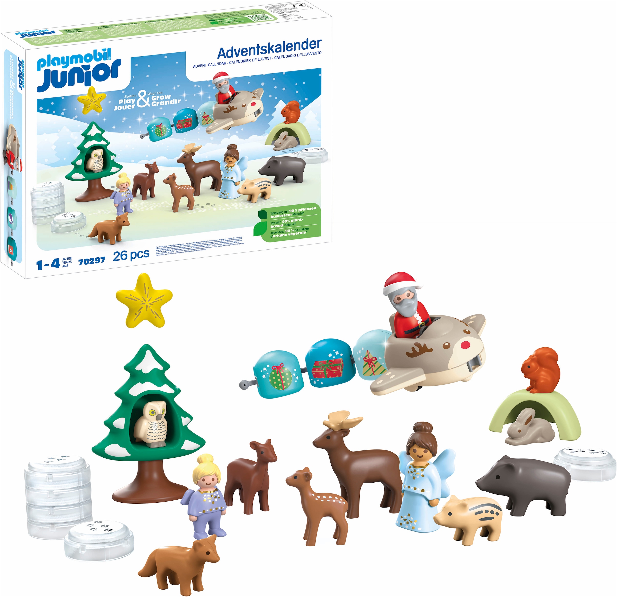 Playmobil® Spielzeug-Adventskalender »Spielbausteine, Schneeweihnacht (70297), Junior«, ab 12 Monaten, Made in Germany