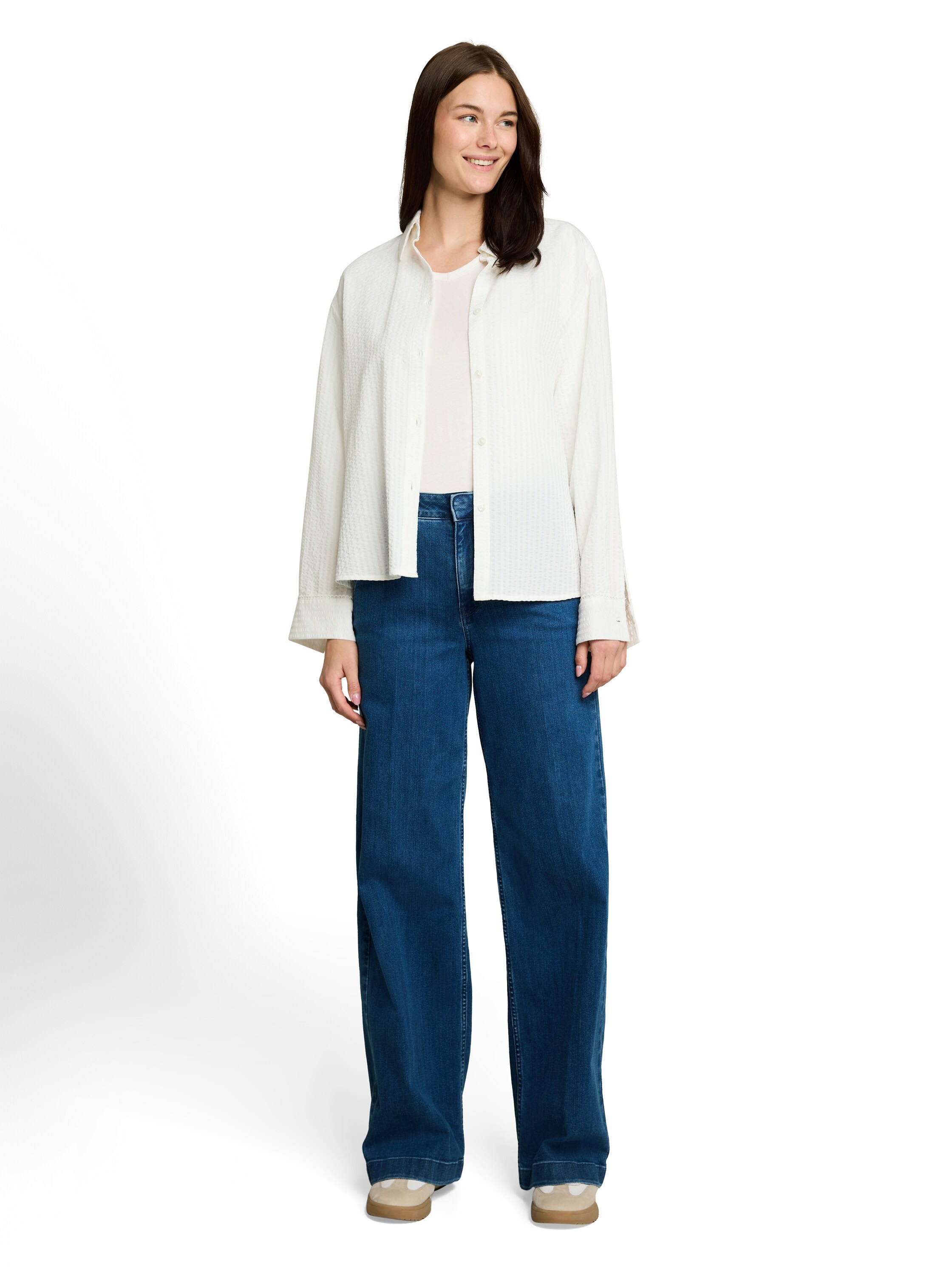 TOM TAILOR Langarmshirt »Regular« mit V-Ausschnitt