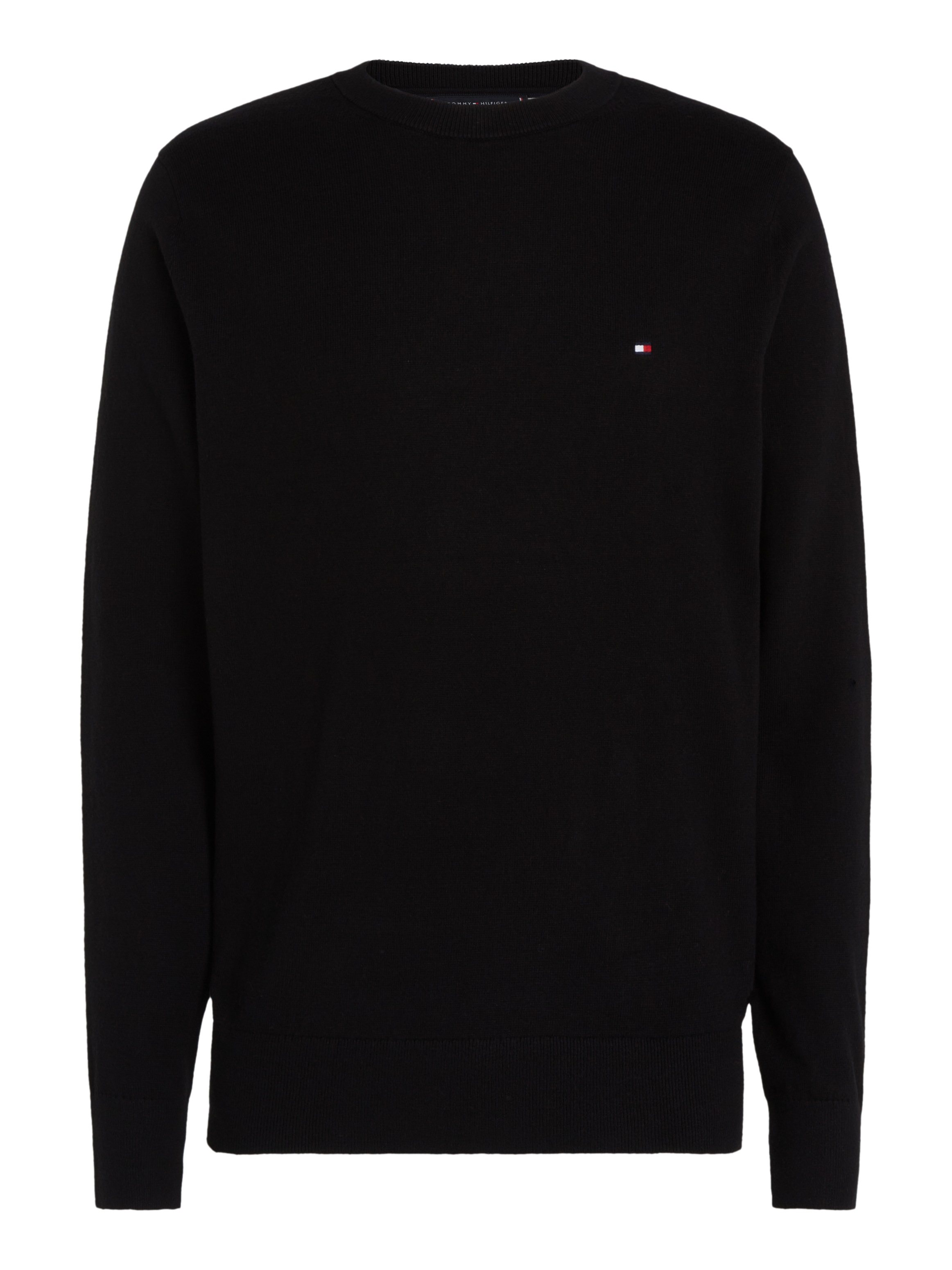 Tommy Hilfiger Rundhalspullover »PIMA ORG CTN CASHMERE CREW NECK«