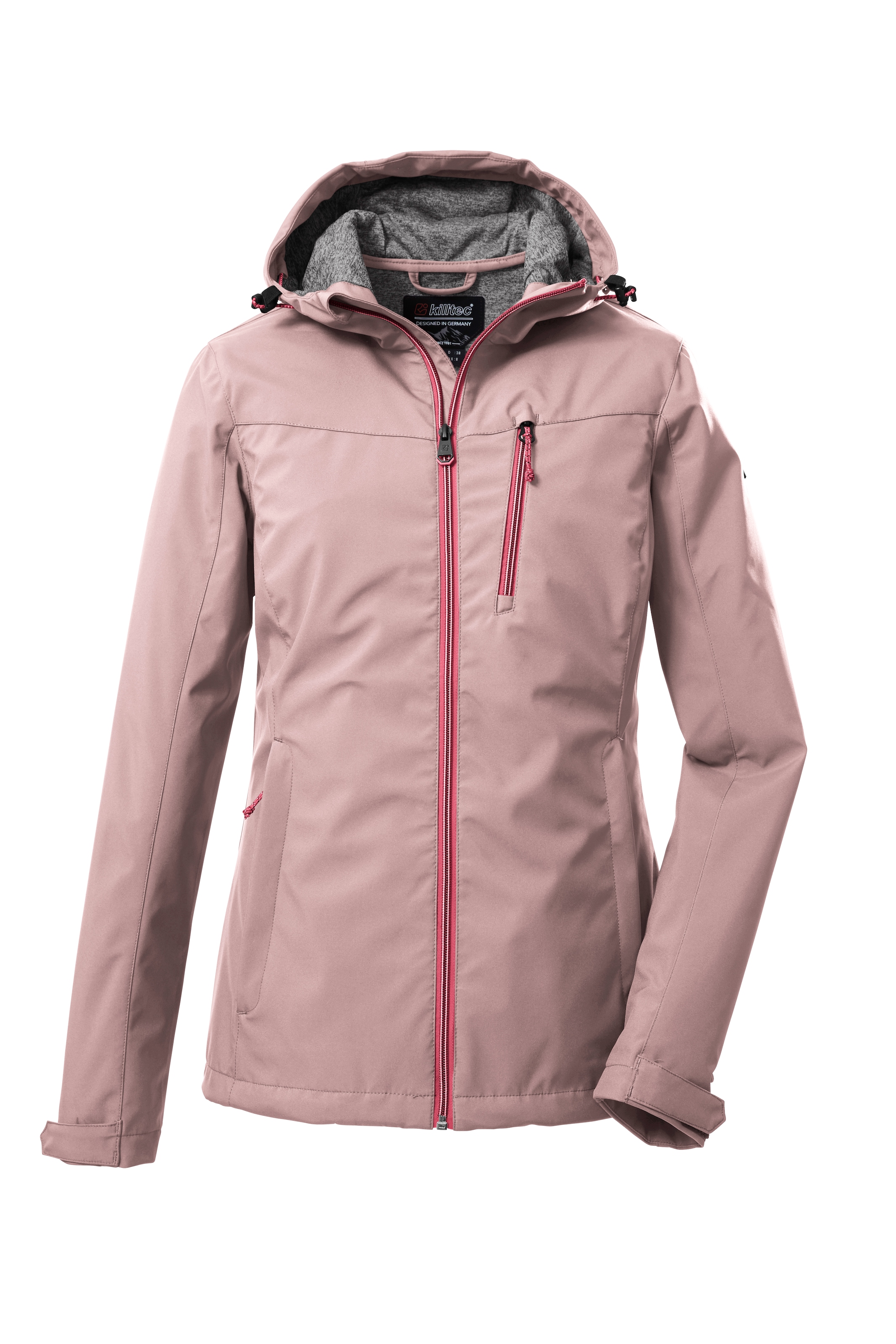 Killtec Softshelljacke »KOS 89 WMN SFTSHLL JCKT« wasserdicht, winddicht, atmungsaktiv, mit Kapuze