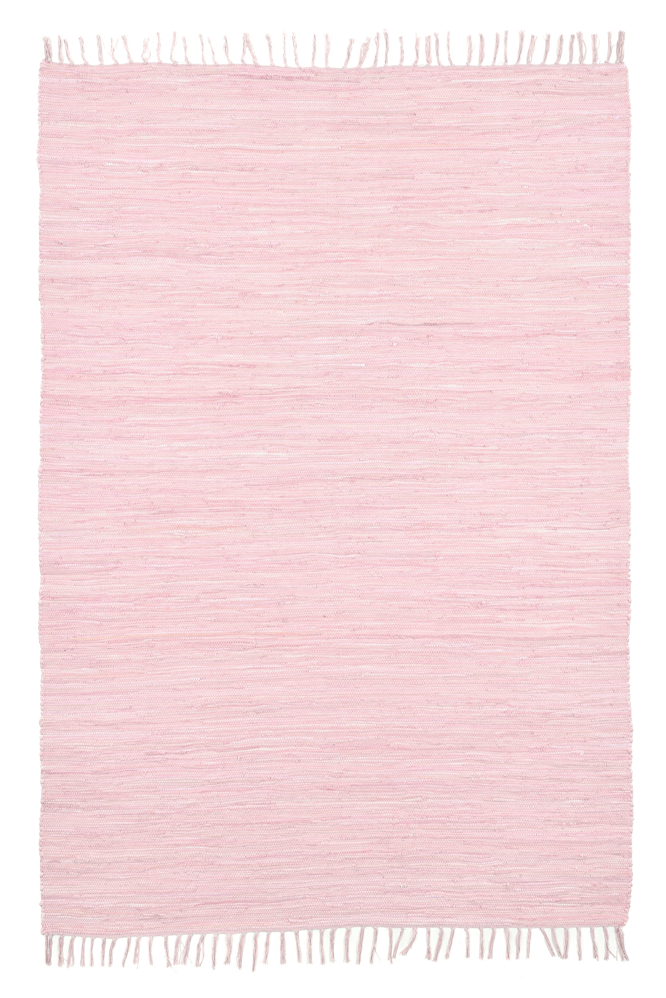 my home Kinderteppich »Insa Fleckerl« rechteckig 5 mm Höhe Uni Farben, pastell, handgewebt, pflegeleicht, waschbar, Kinderzimmer