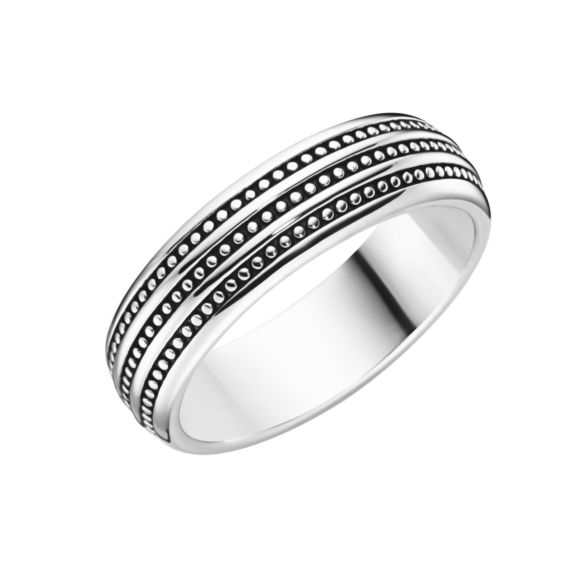 GIORGIO MARTELLO MILANO Silberring »Ring teilweise UNIVERSAL bestellen 925« Silber Kugel-Optik, geschwärzt, mit 