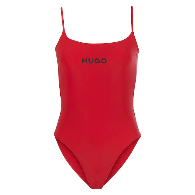 HUGO Badeanzug »PURE_SWIMSUIT«, mit Logoschriftzug bei