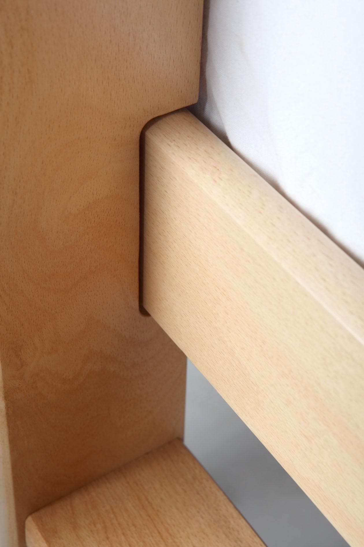 Relita Hochbett »Alex«, LF 90x200 cm, mit Rolllattenrost und Leiter, Buche massiv