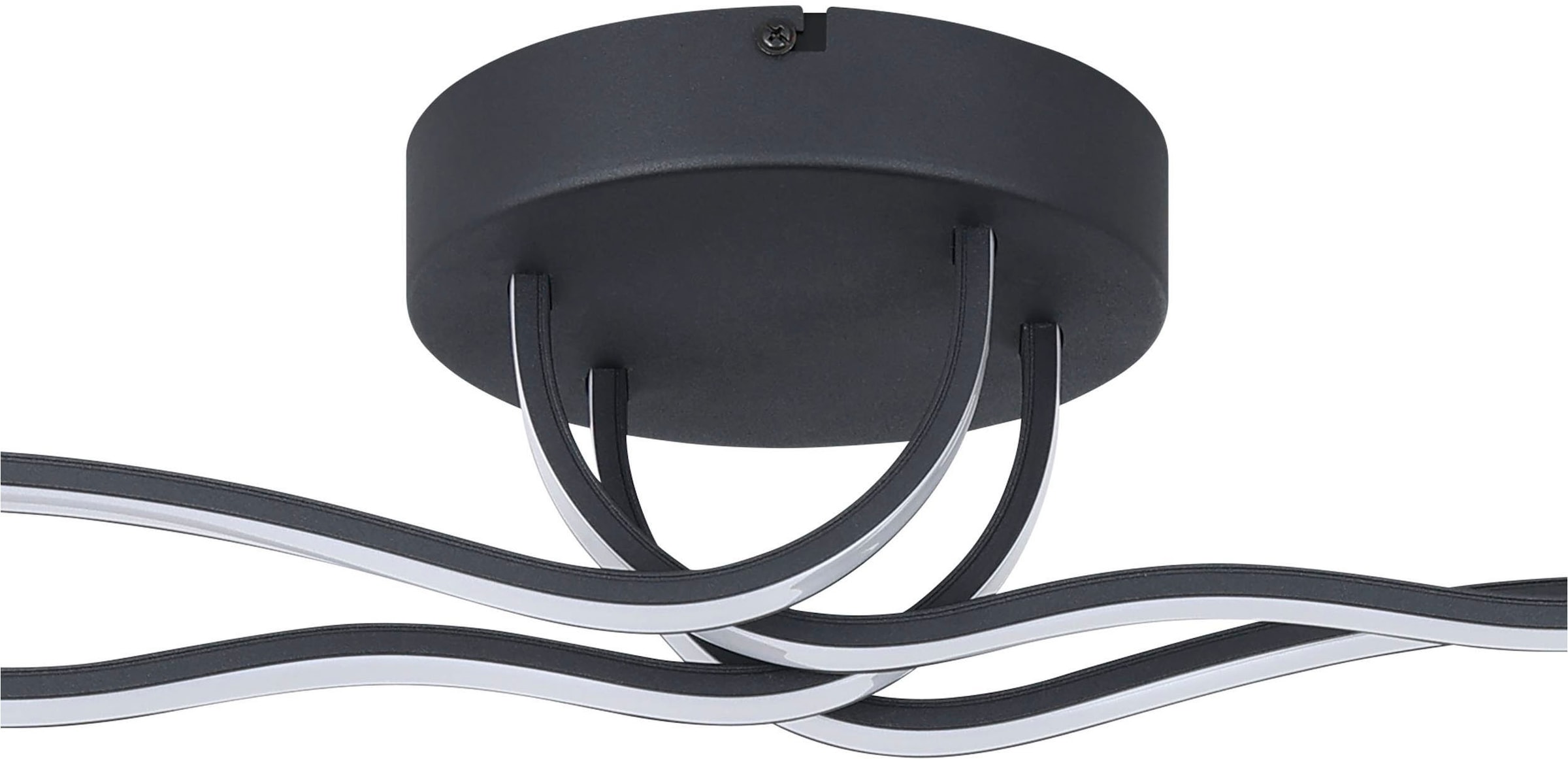 EGLO Deckenleuchte »Roncade 1 Deckenlampe, Küchenlampe aus Aluminium, Stahl und Kunststoff« LED-Modul 1 Stk. Warmweiß Wand-/Deckenleuchte - L116 x B18 x H11,5 cm - schwarz - 37W inkl.