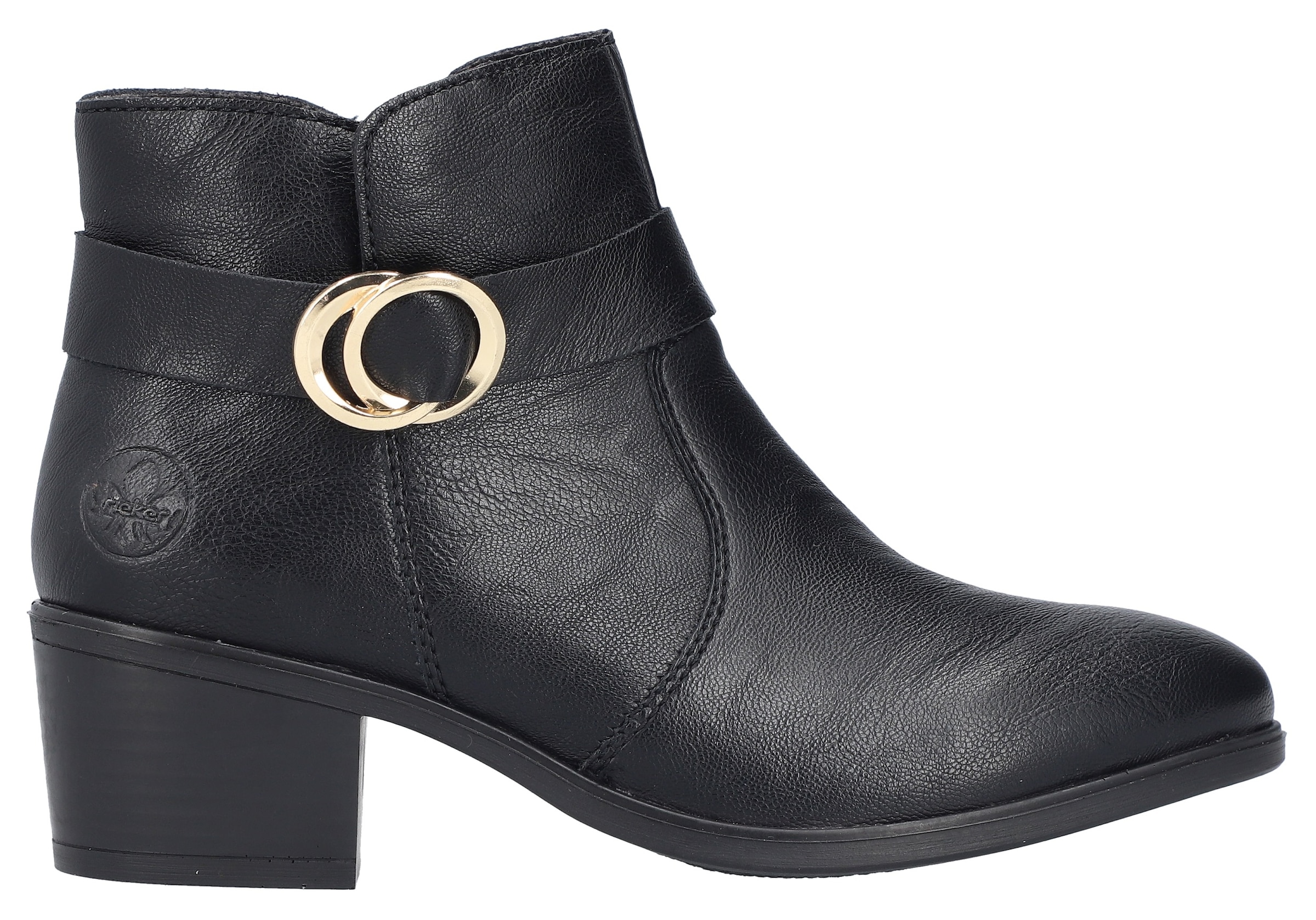 Rieker Stiefelette, Ankleboots, Blockabsatz, mit Innenreißverschluss