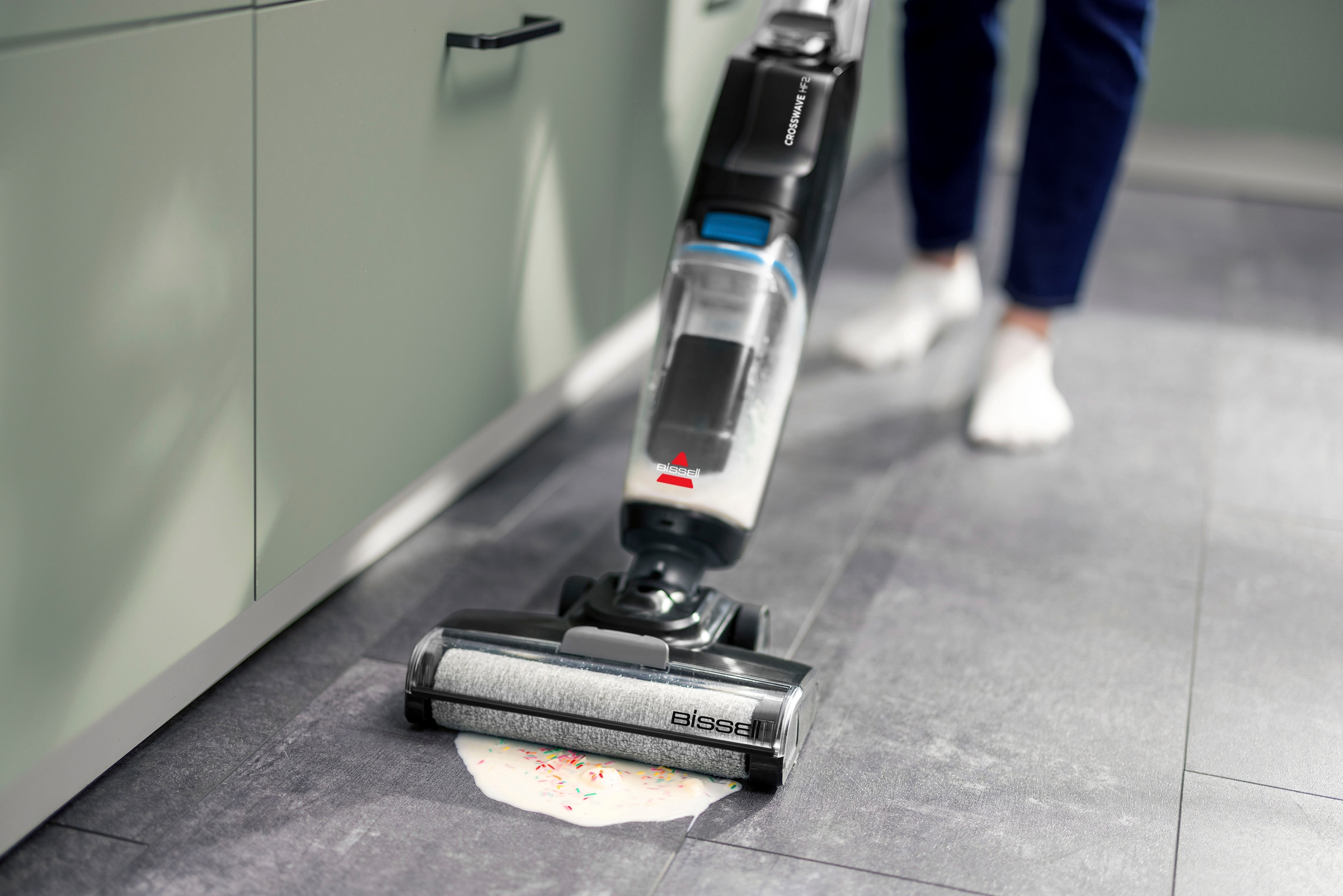 Bissell Nass-Trocken-Sauger »3847N, CrossWave® HF2 Select, leicht, einfach steuerbar«, für Hartböden, Dual-Tank, saugt & wischt gleichzeitig, Selbstreinigung