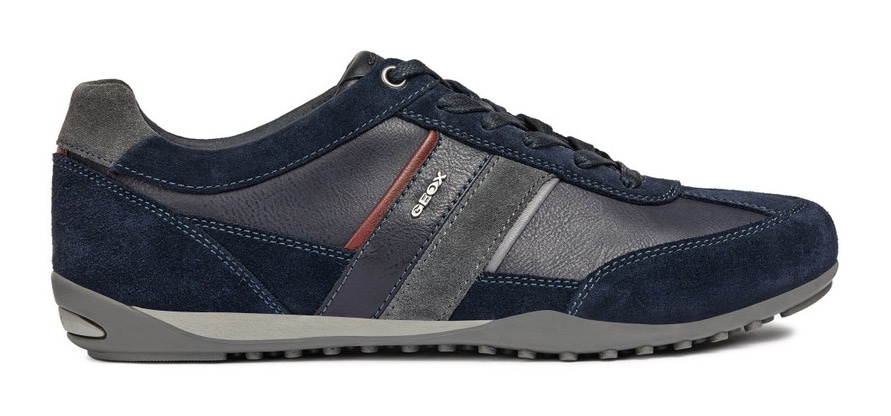 Geox Sneaker »U WELLS C«  Casual Schuh, Schnürschuh mit Logoverzierung