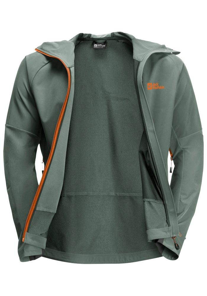 Jack Wolfskin Softshelljacke »ALPSPITZE HOODY M«, mit Kapuze