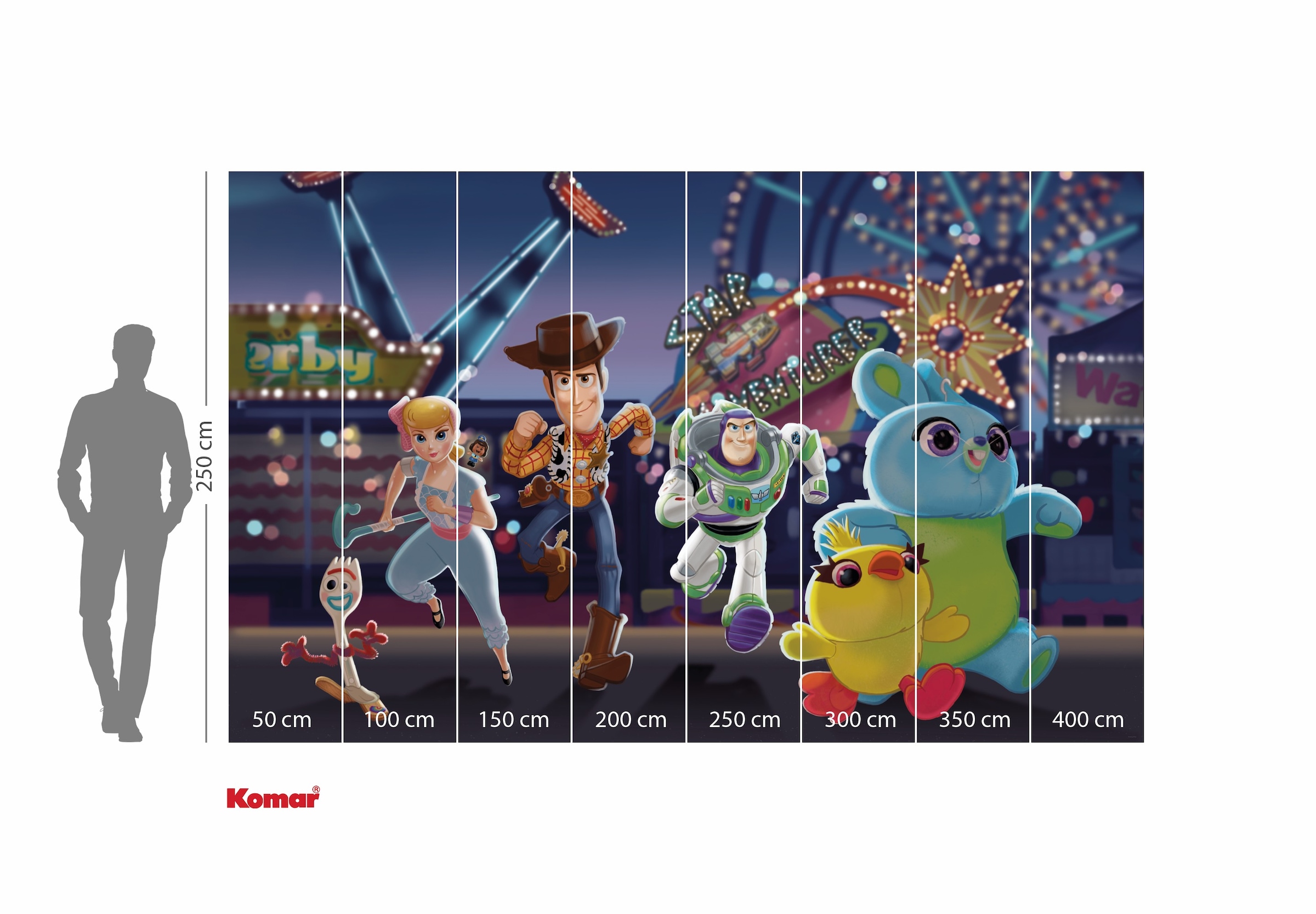Komar Kindertapete »Disney and Pixar Toy Story Team«, bedruckt