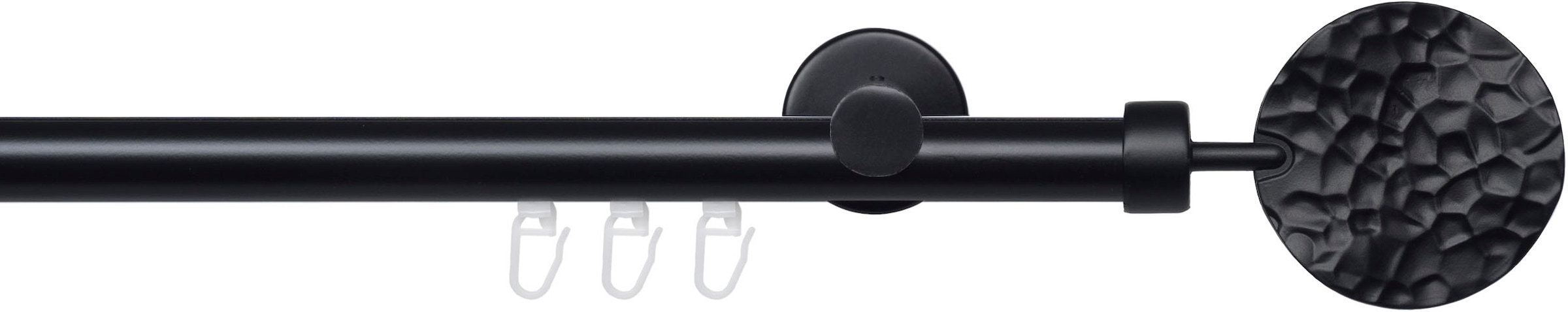 Liedeco Gardinenstange »Innenlaufgarnitur 20 mm Blues Jimi« Ø 2 mm 1 läufig-läufig Fixmaß Gardinenstange Komplett