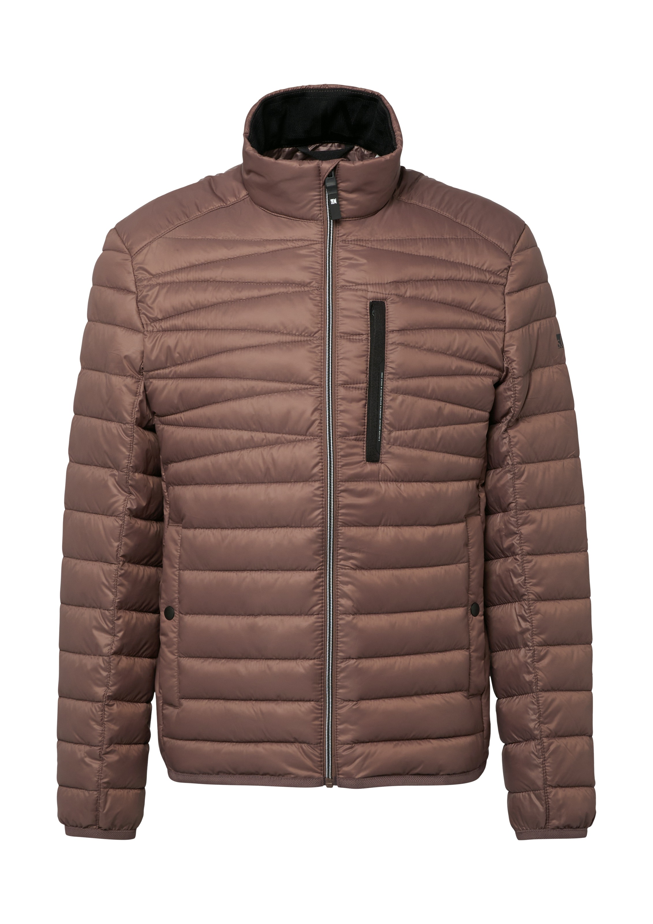 s.Oliver Steppjacke ohne Kapuze mit Stehkragen und Reißverschluss