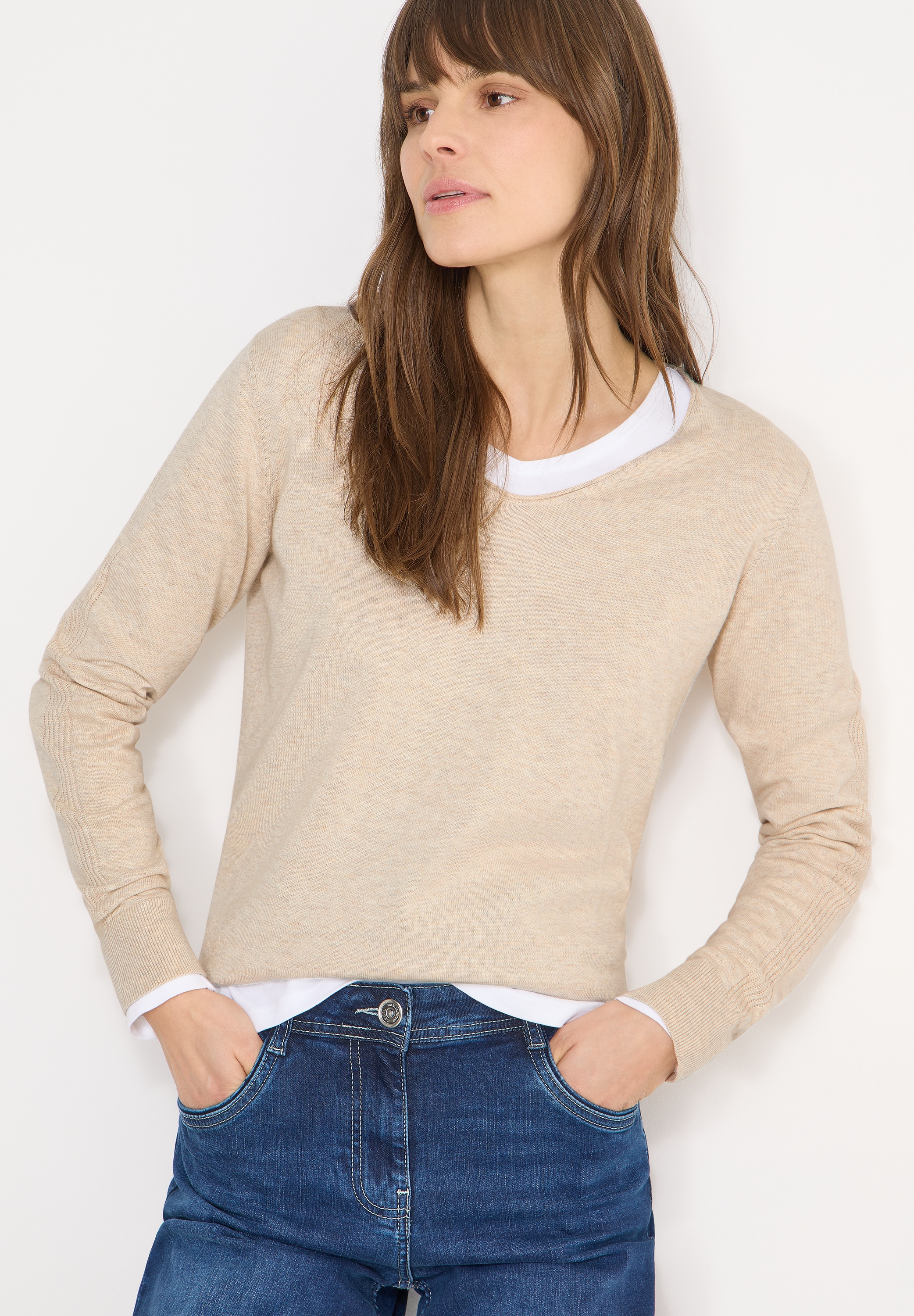 Cecil Strickpullover mit V-Ausschnitt