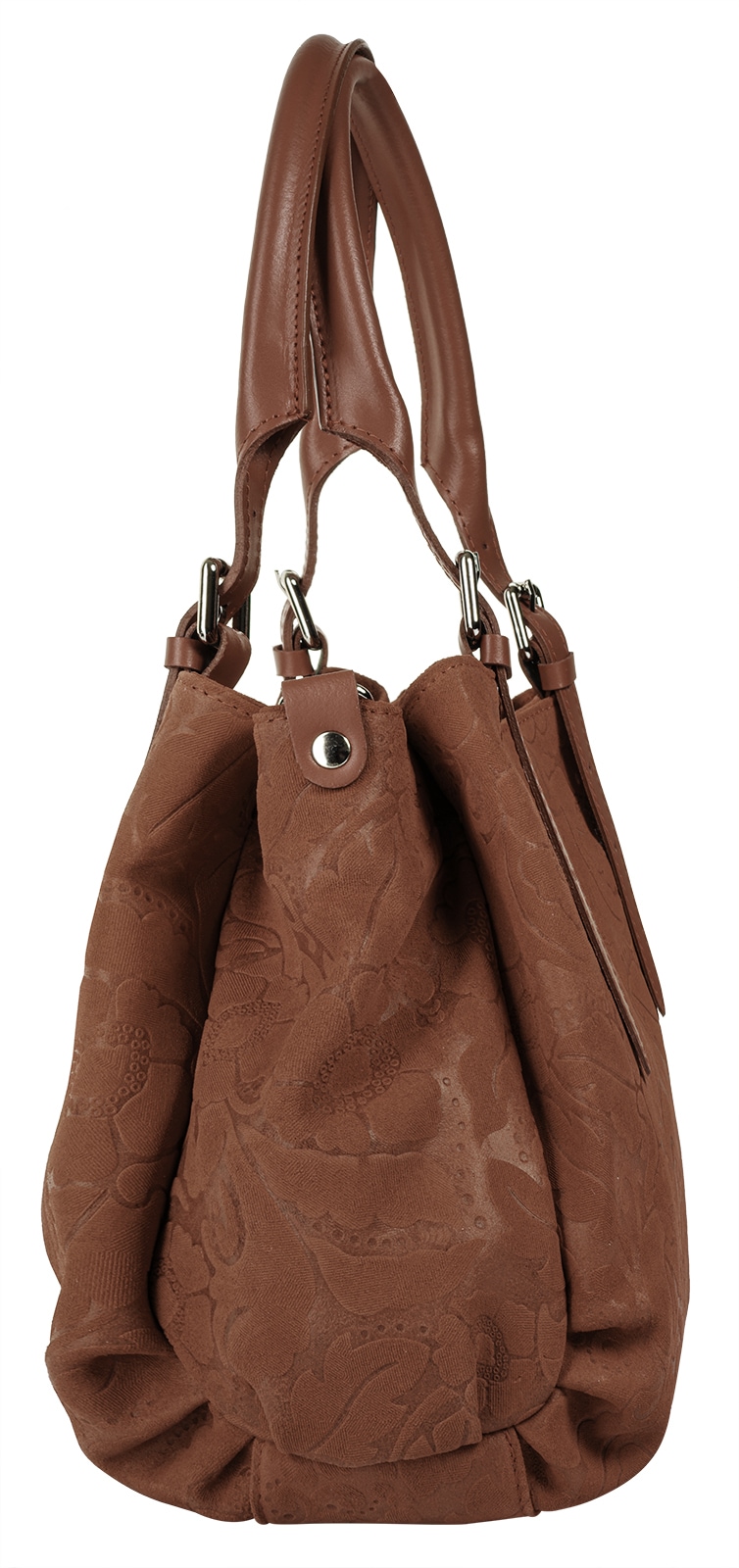 Samantha Look Henkeltasche echt Leder, Made in Italy