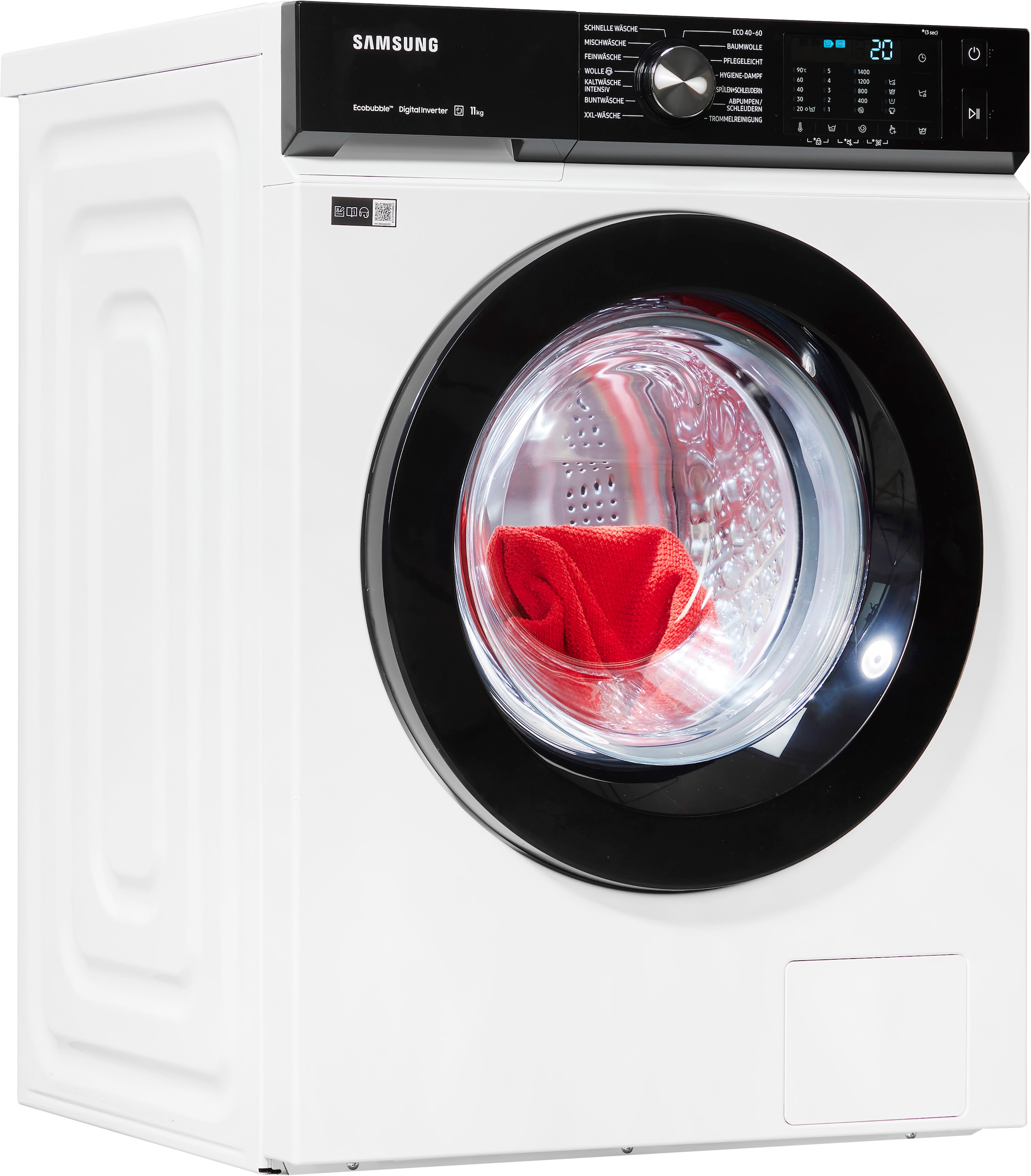 Samsung Waschmaschine »WW1EBBA049AE«, WW1EBBA049AE, 11 Garantie mit Jahren 1400 XXL U/min 3 kg
