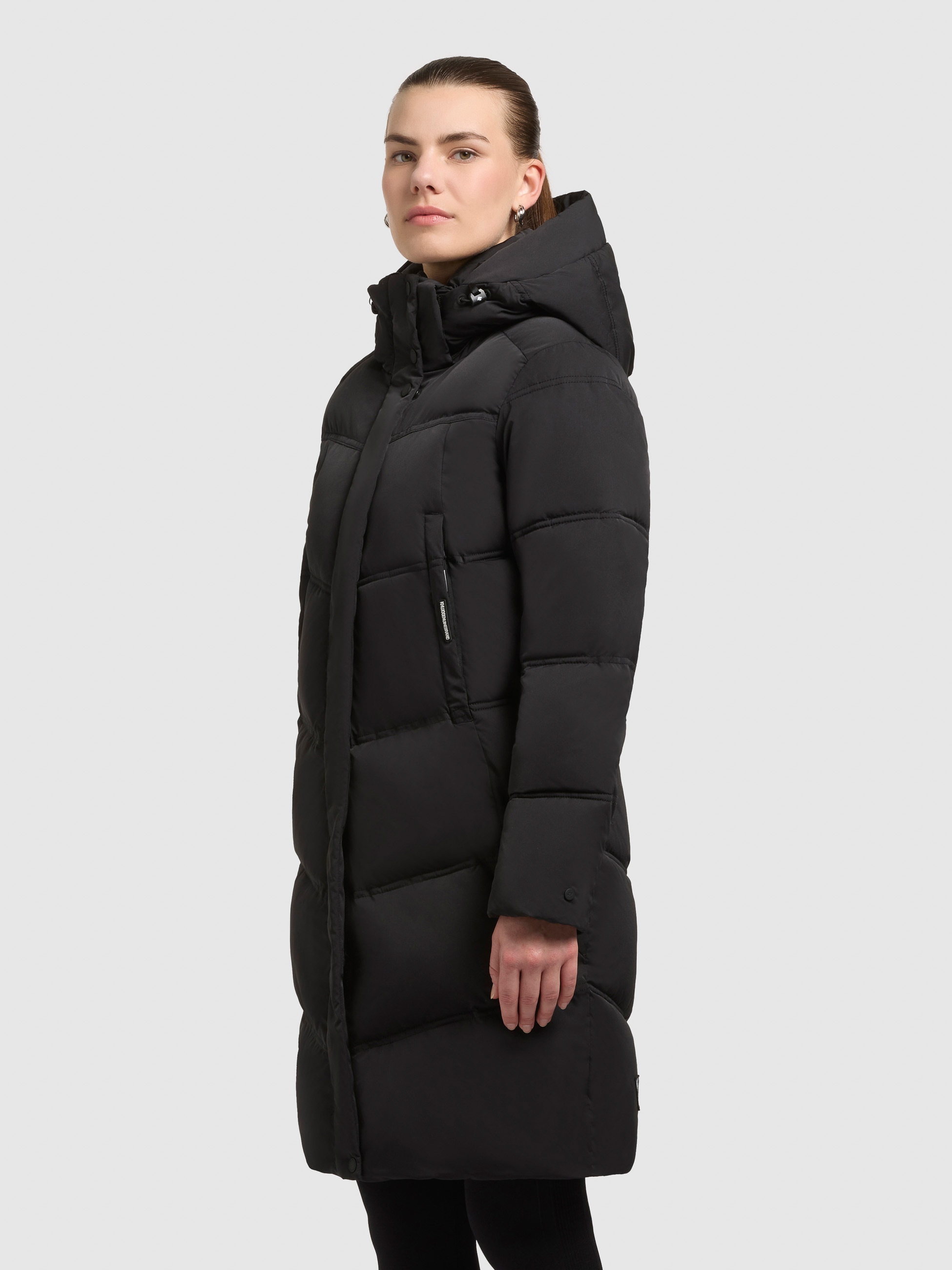 khujo Steppmantel »GRAYA2« Windschutzblende mit Magnetverschluss